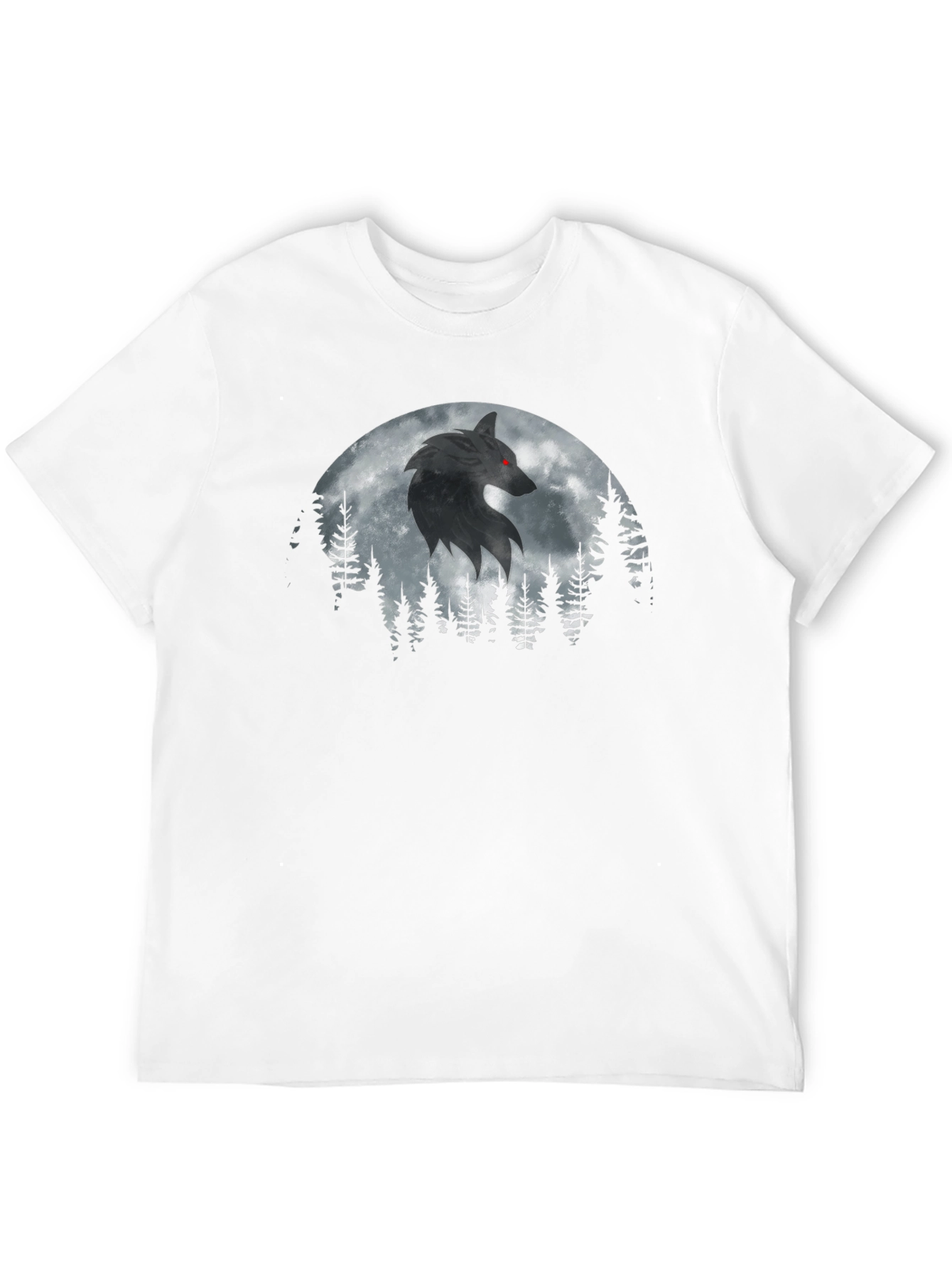 Wolf Moon Forest Graphic T-Shirt