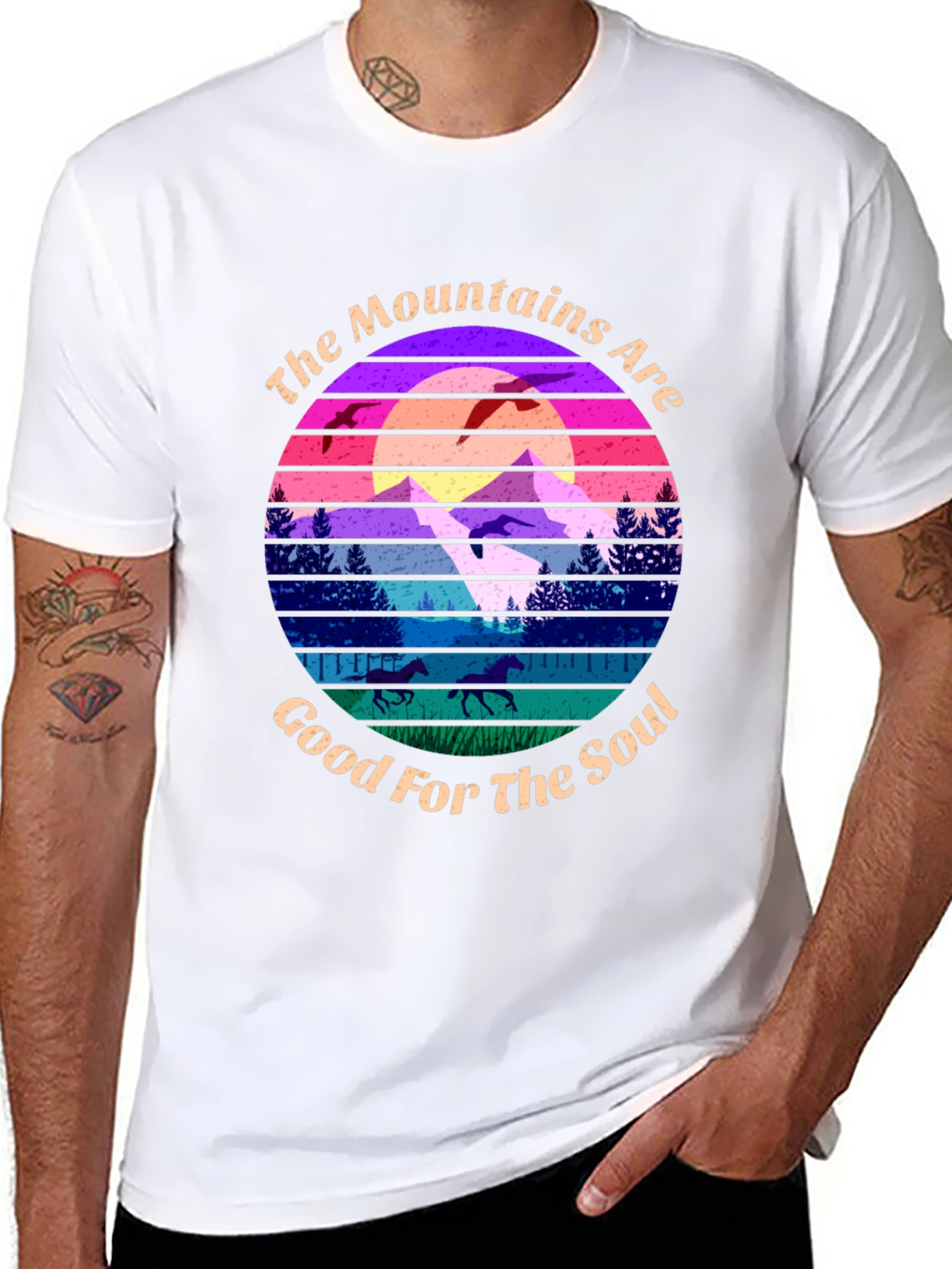 Mountains Soul T-Shirt - Nature Lover Tee