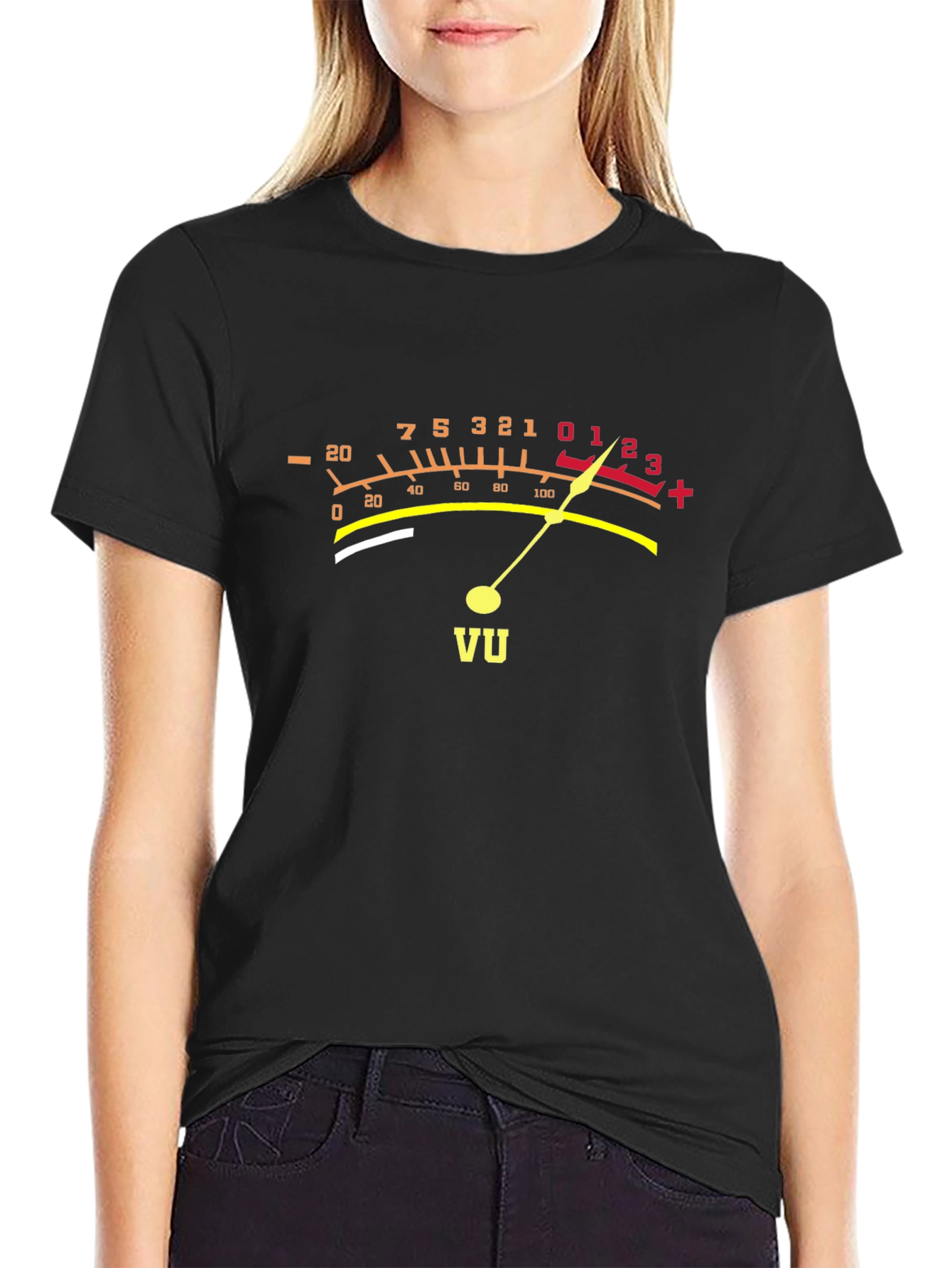VU Meter Graphic Tee - Audio Enthusiast T-Shirt
