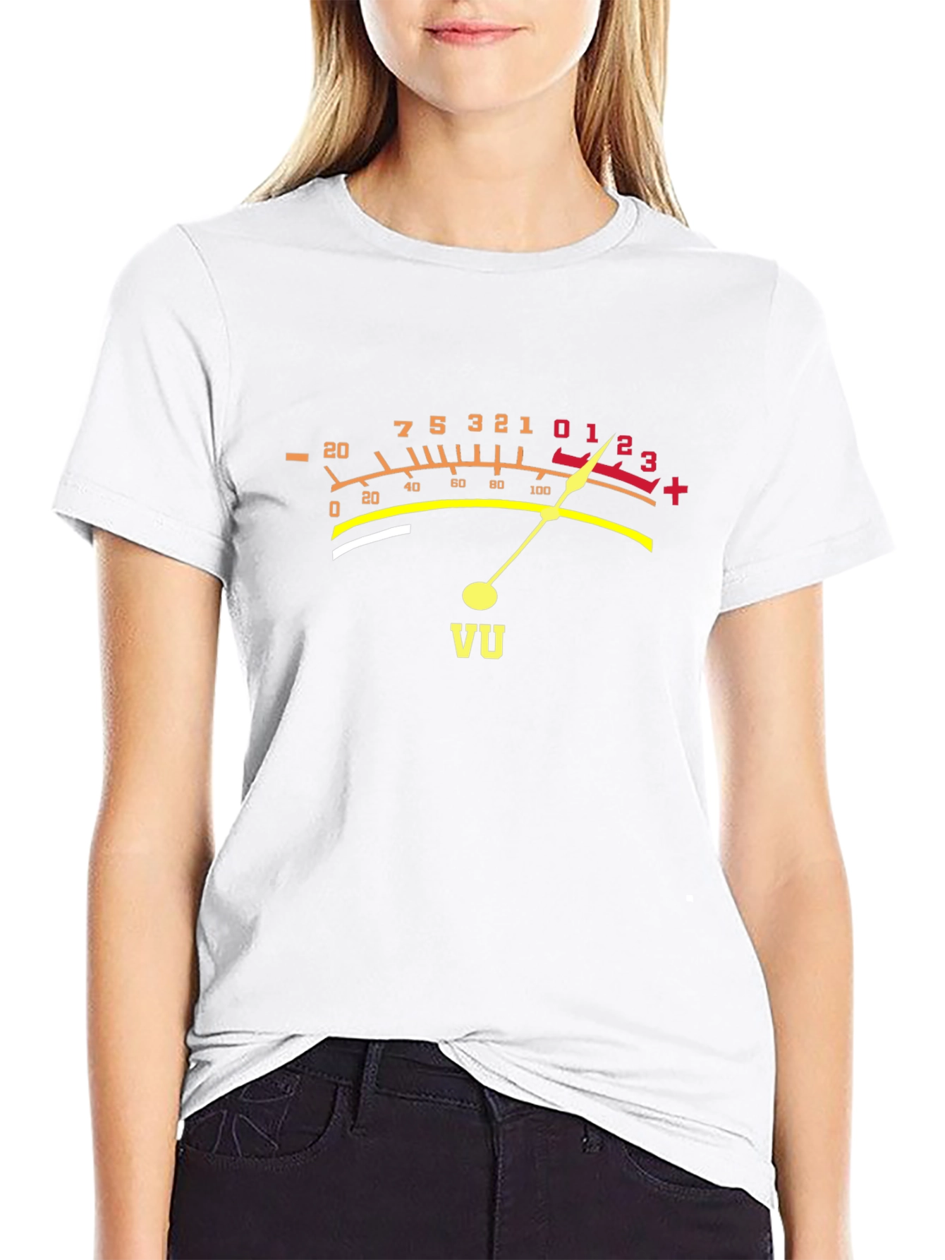 VU Meter Graphic Tee - Audio Enthusiast T-Shirt