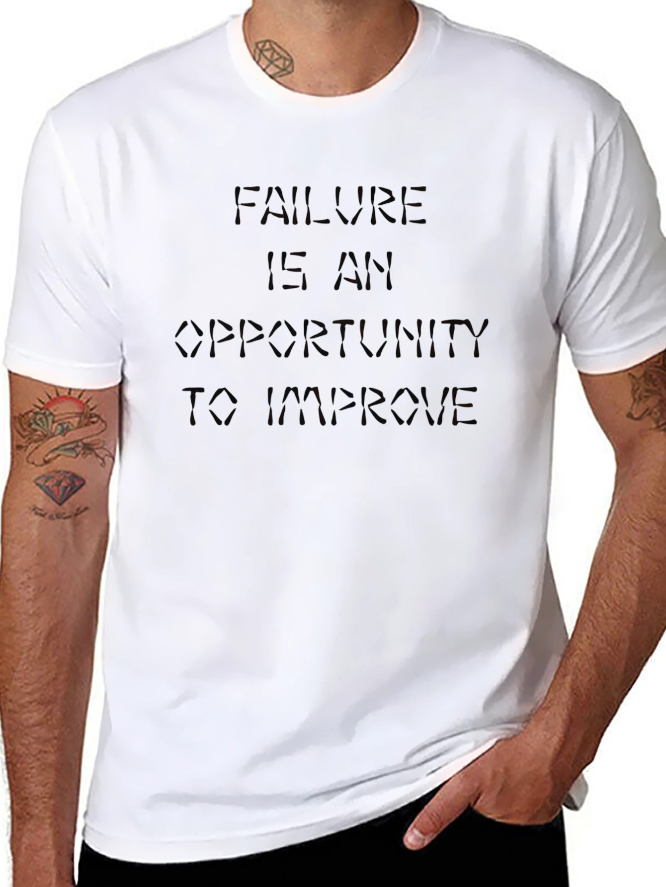 Motivational Failure is Opportunity Black T-Shirt