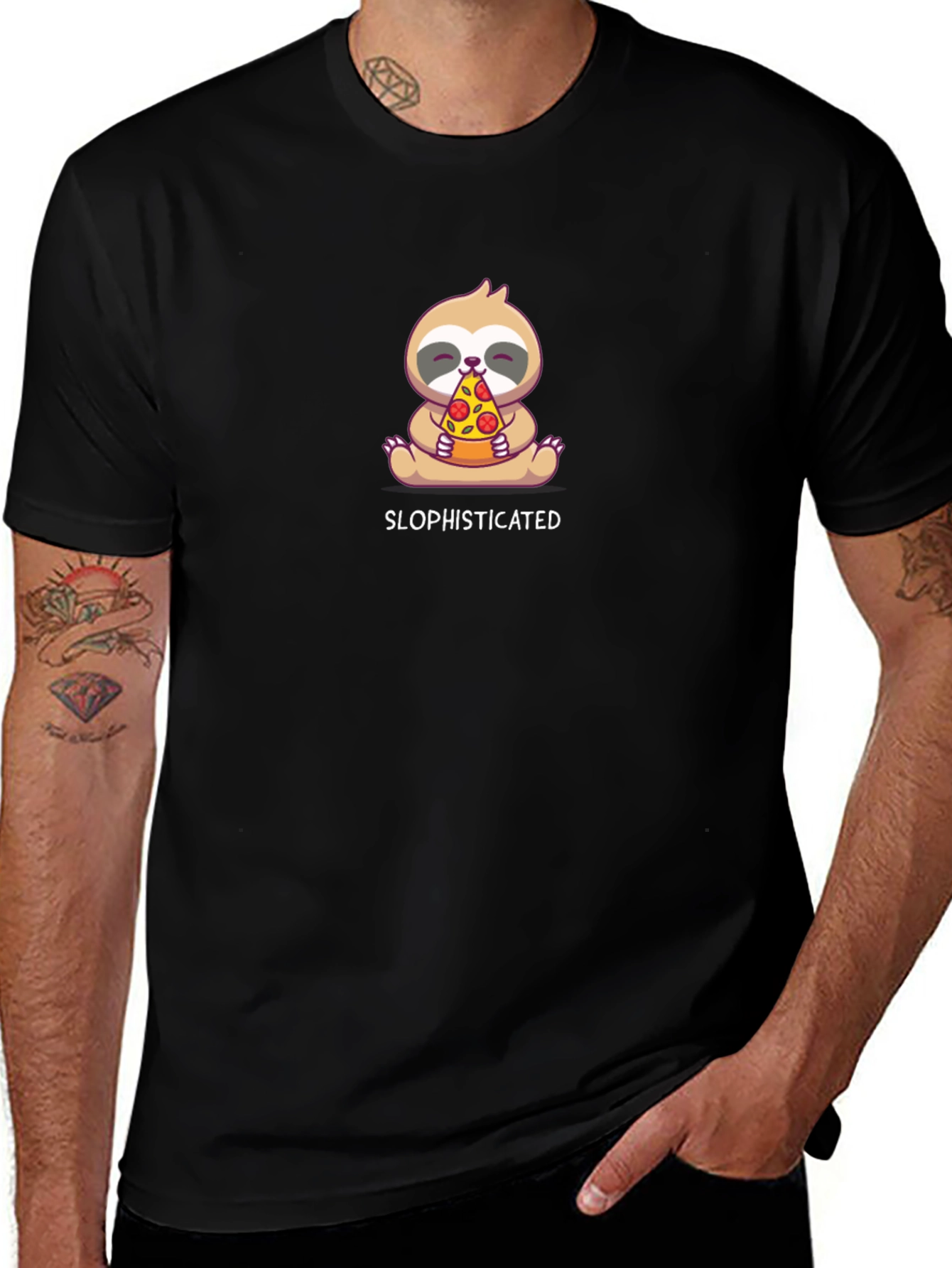 Sloth Pizza Lover Tee - Slophisticated Unisex T-Shirt