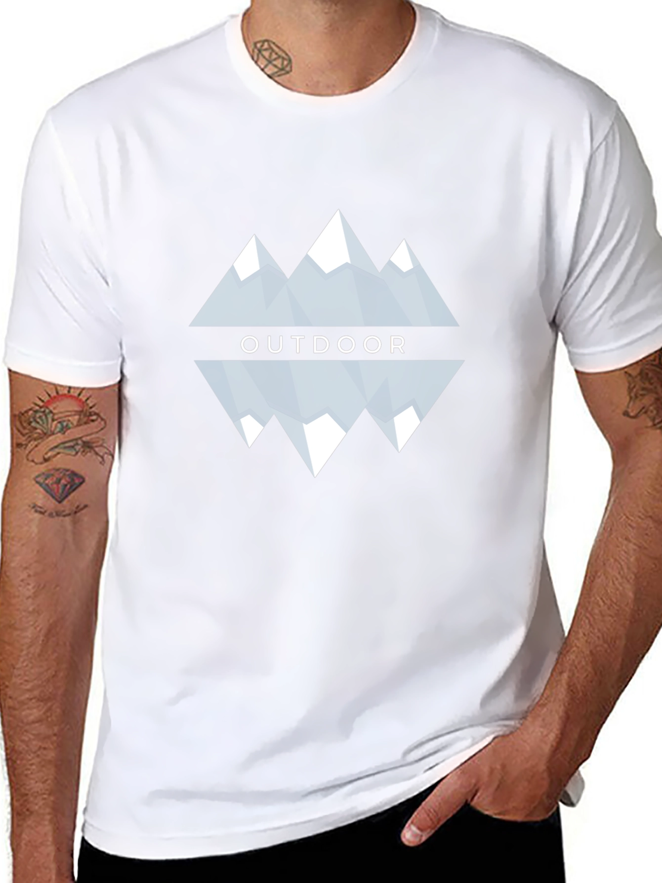 Outdoor Mountain Graphic Tee - Stylish Adventure T-Shirt