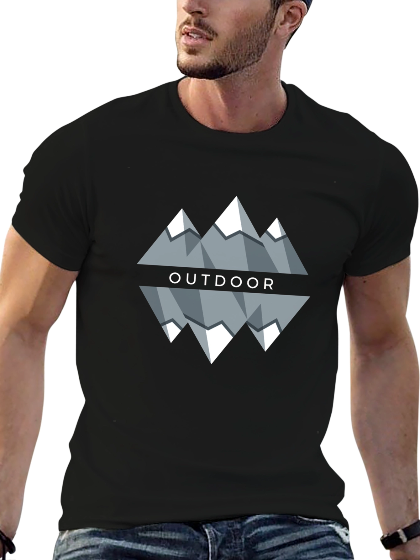 Outdoor Mountain Graphic Tee - Stylish Adventure T-Shirt