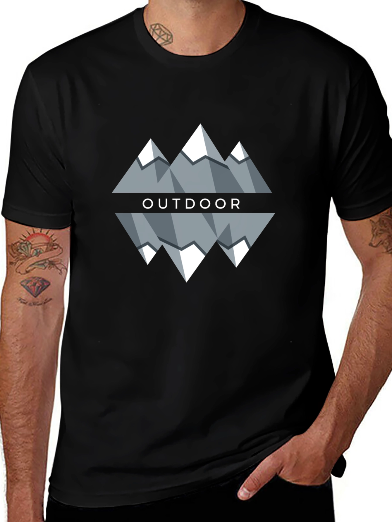 Outdoor Mountain Graphic Tee - Stylish Adventure T-Shirt