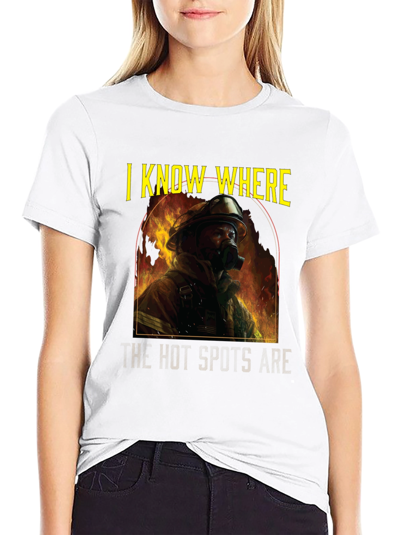 Firefighter T-Shirt: I Know Where The Hot Spots Are