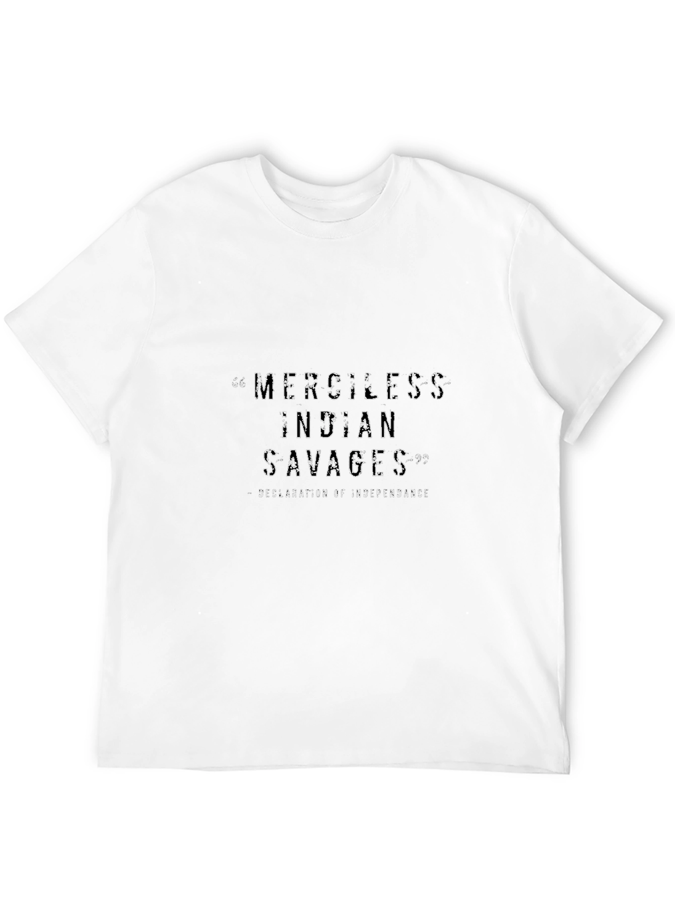 Merciless Indian Savages Black Graphic Tee