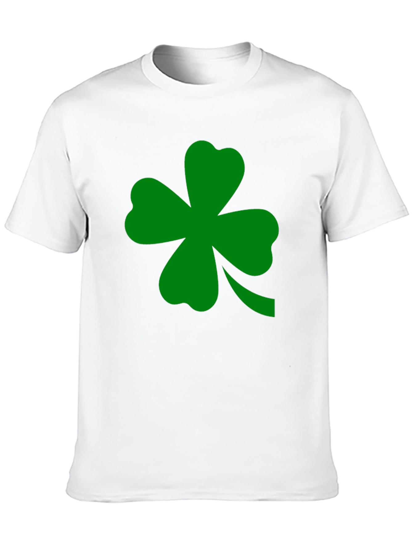 St. Patricks Day Clover Graphic Tee - Black