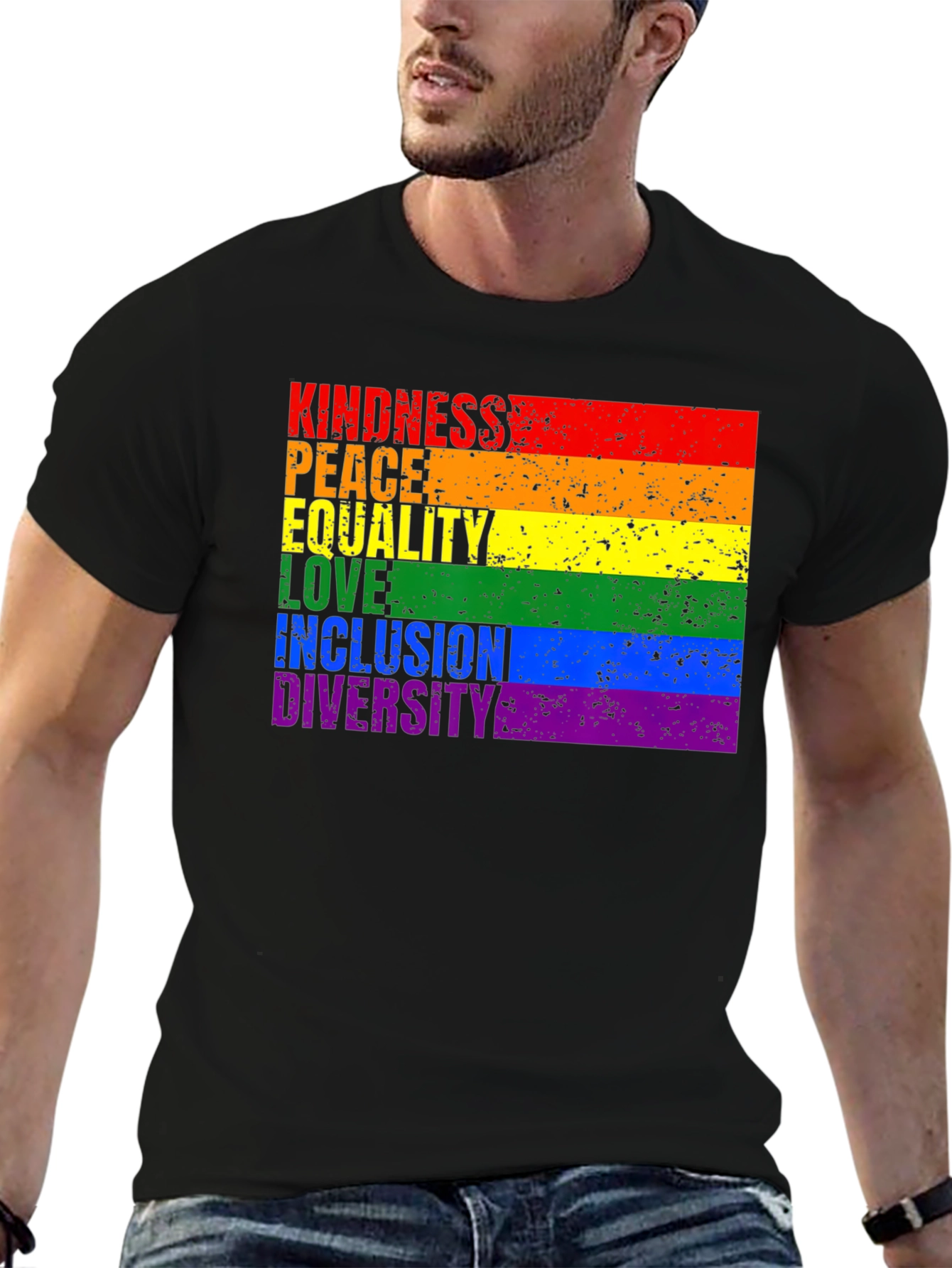 Kindness Peace Love Inclusion Diversity Pride T-Shirt
