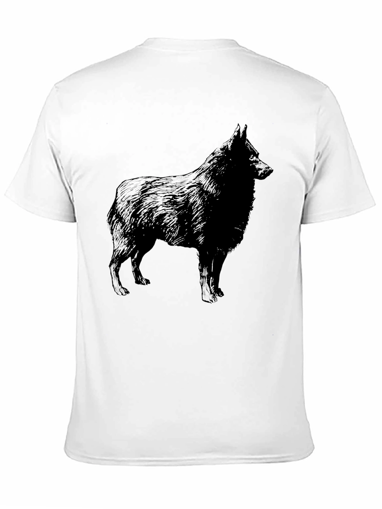 Dog Breed Silhouette Black T-Shirt