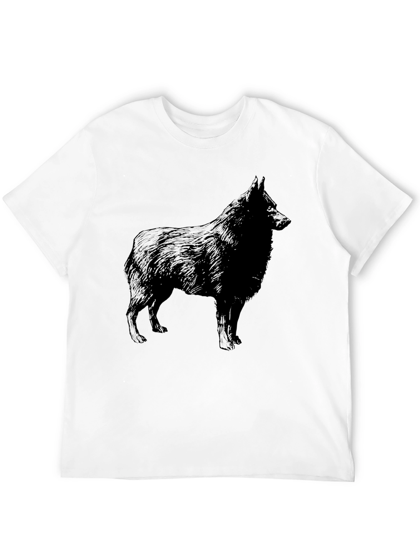 Dog Breed Silhouette Black T-Shirt