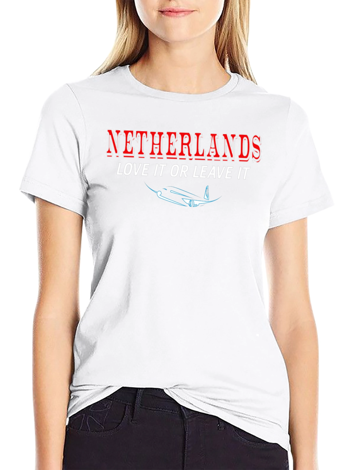 Netherlands Love it or Leave it Black Tee