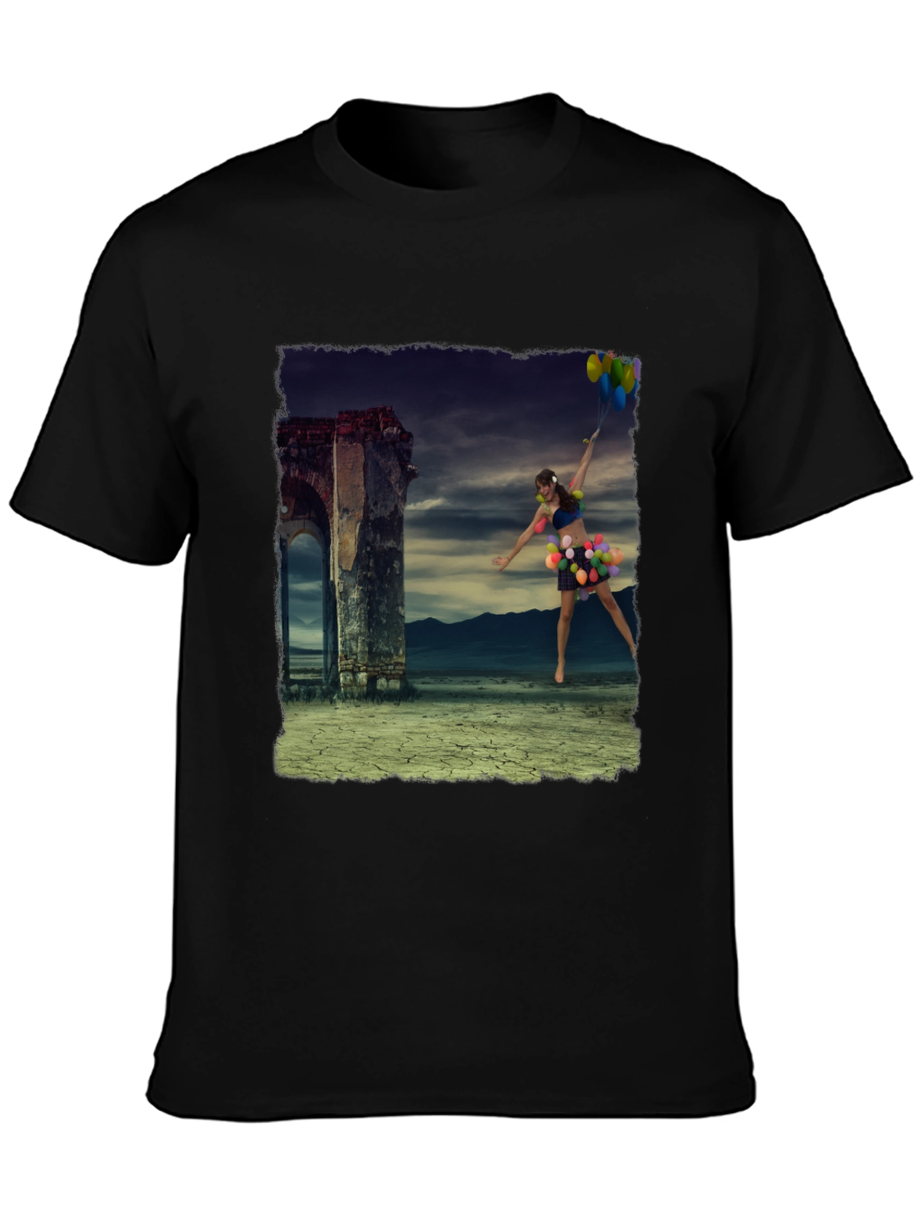 Surreal Balloon Girl Graphic Tee