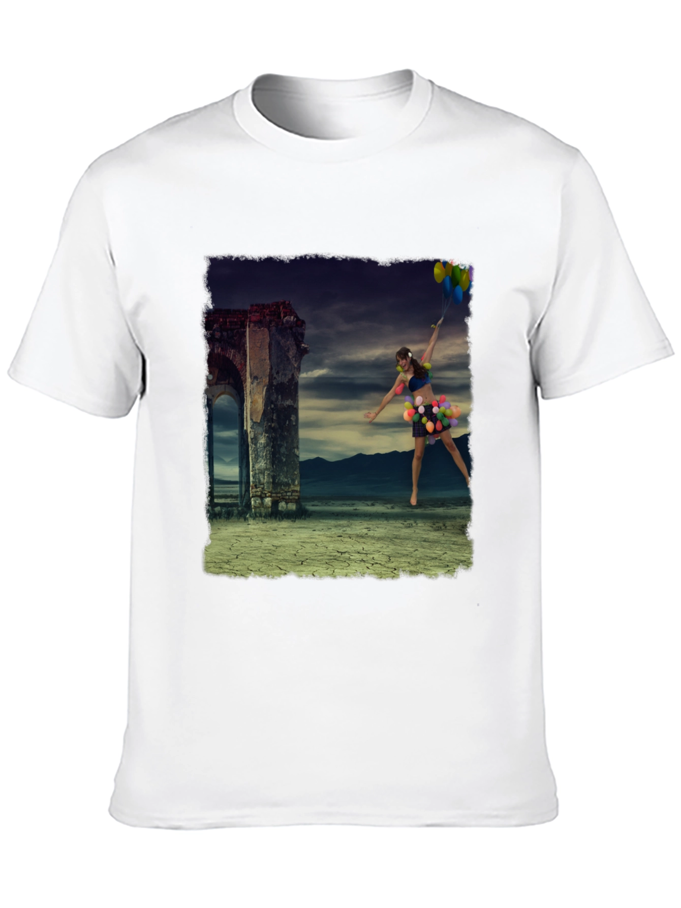Surreal Balloon Girl Graphic Tee