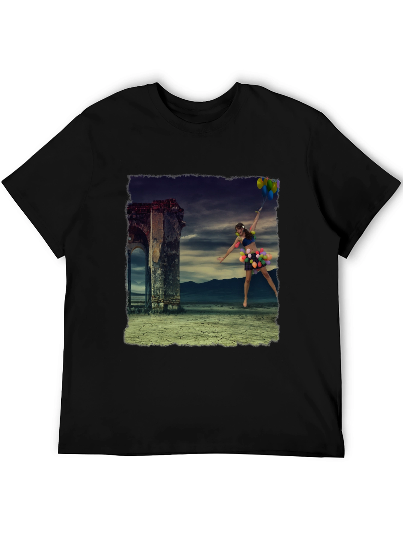 Surreal Balloon Girl Graphic Tee