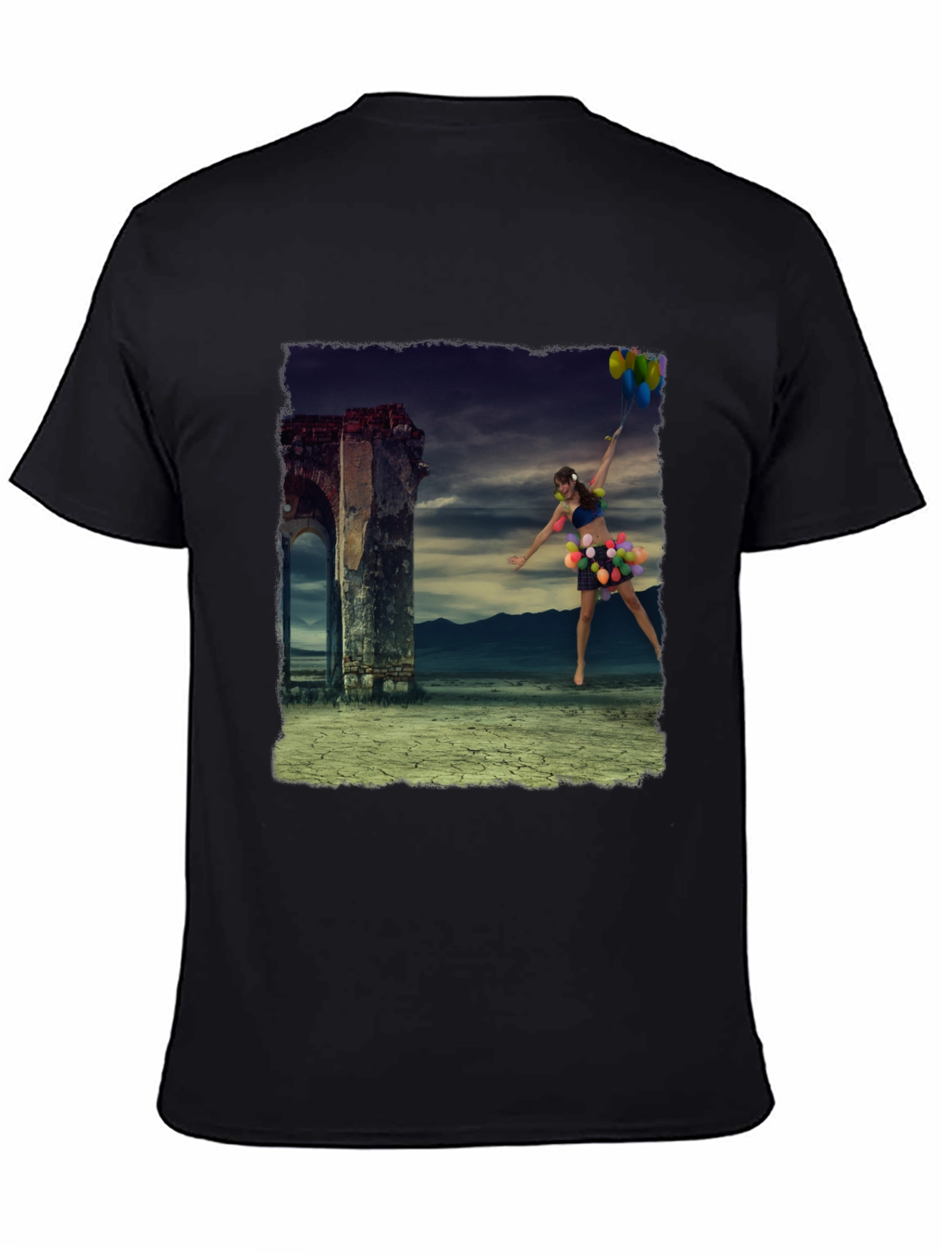 Surreal Balloon Girl Graphic Tee