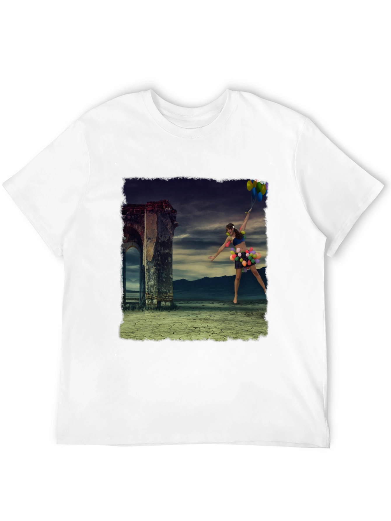 Surreal Balloon Girl Graphic Tee