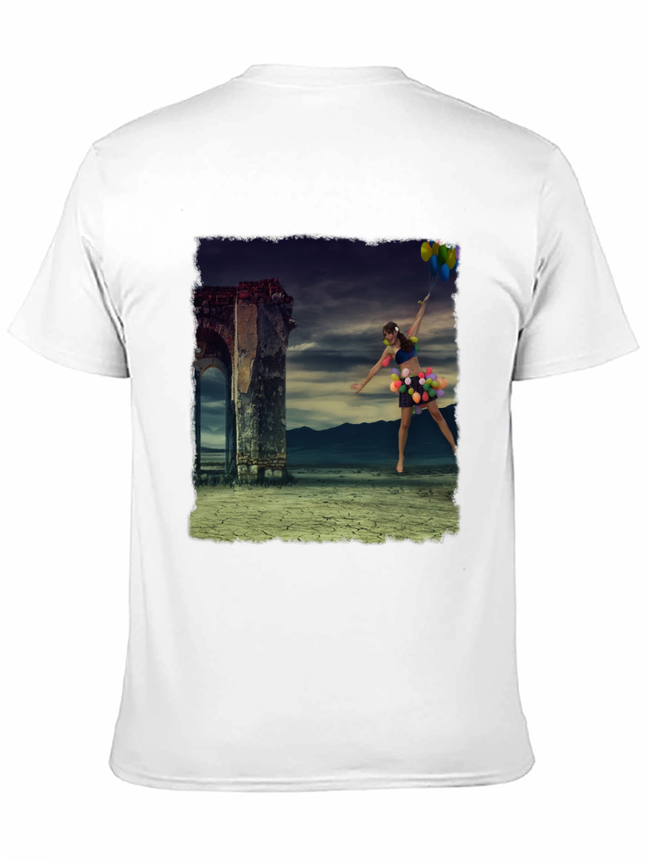 Surreal Balloon Girl Graphic Tee