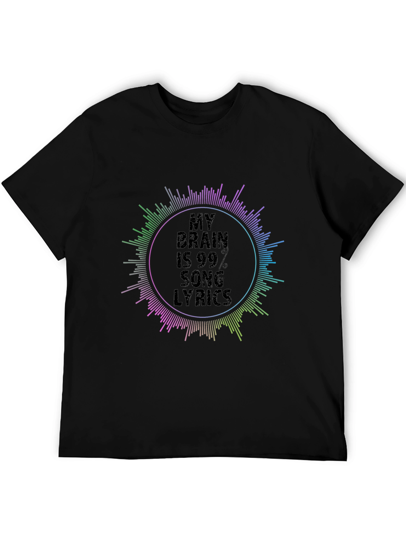 My Brain is 99% Song Lyrics Graphic T-Shirt