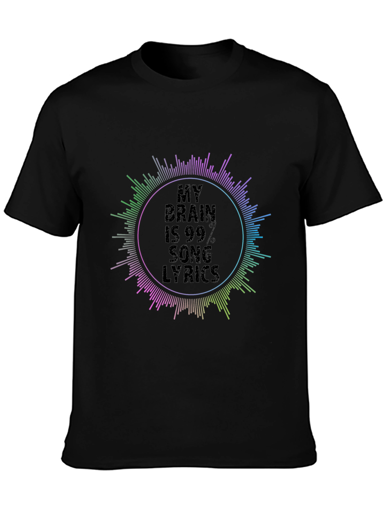 My Brain is 99% Song Lyrics Graphic T-Shirt