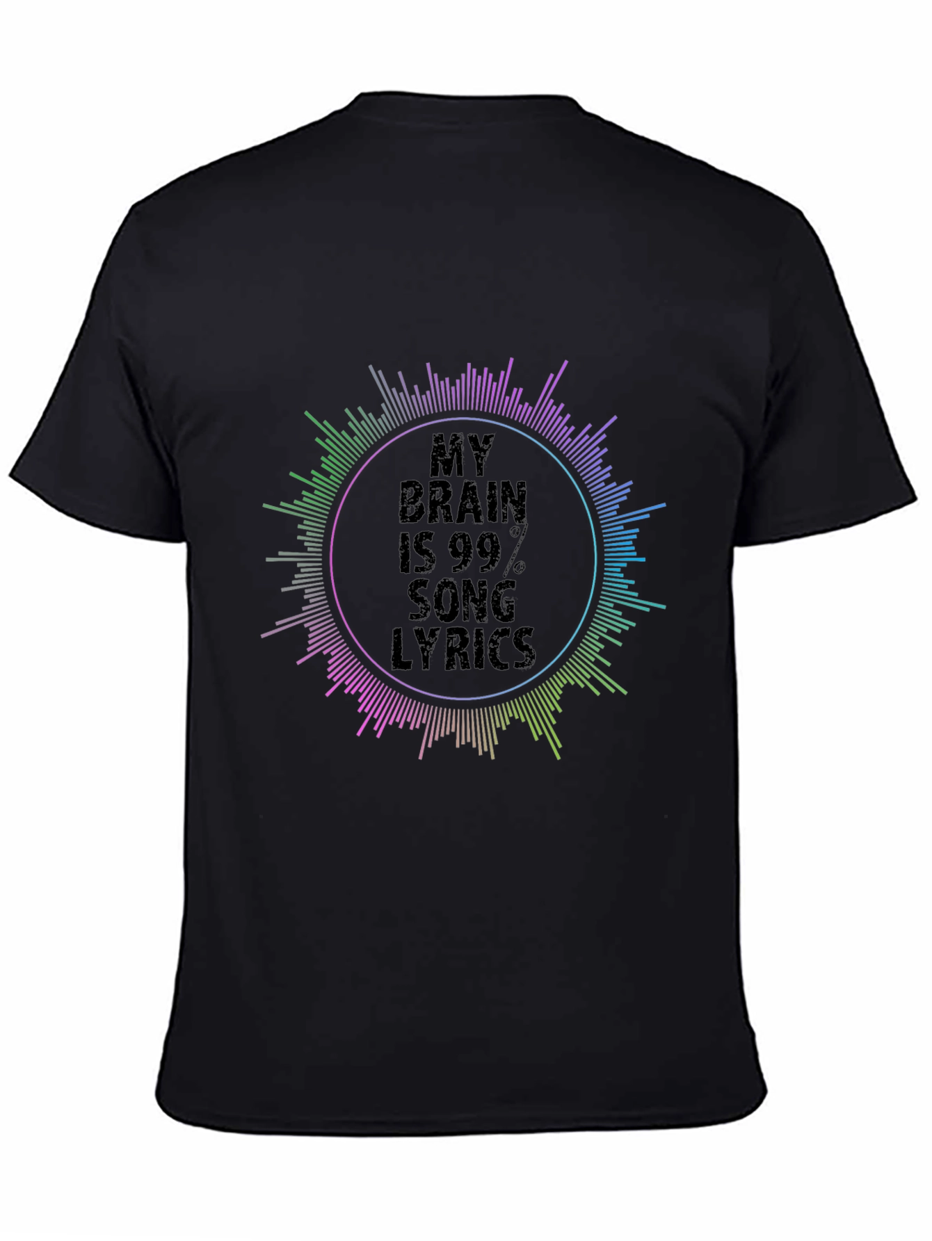 My Brain is 99% Song Lyrics Graphic T-Shirt