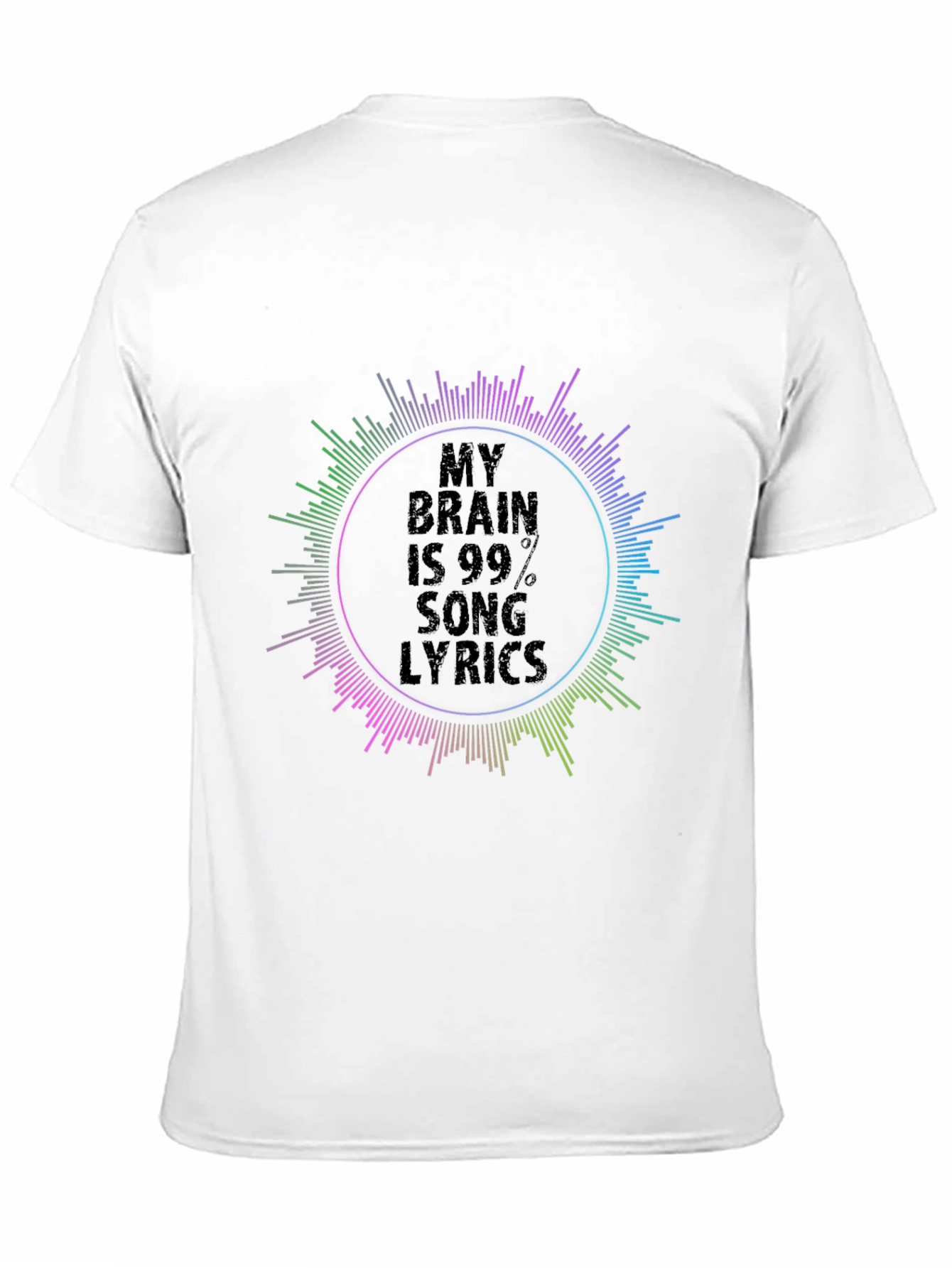 My Brain is 99% Song Lyrics Graphic T-Shirt