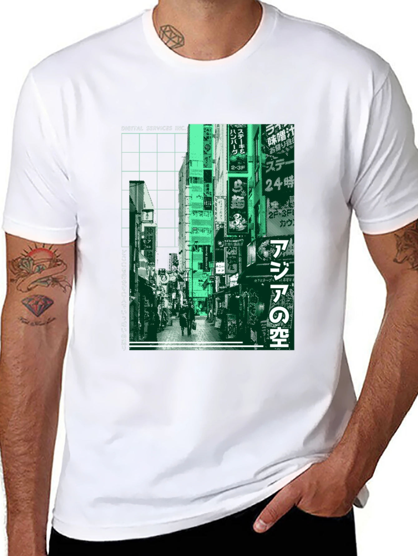 Urban Streetwear T-Shirt - Tokyo Neon