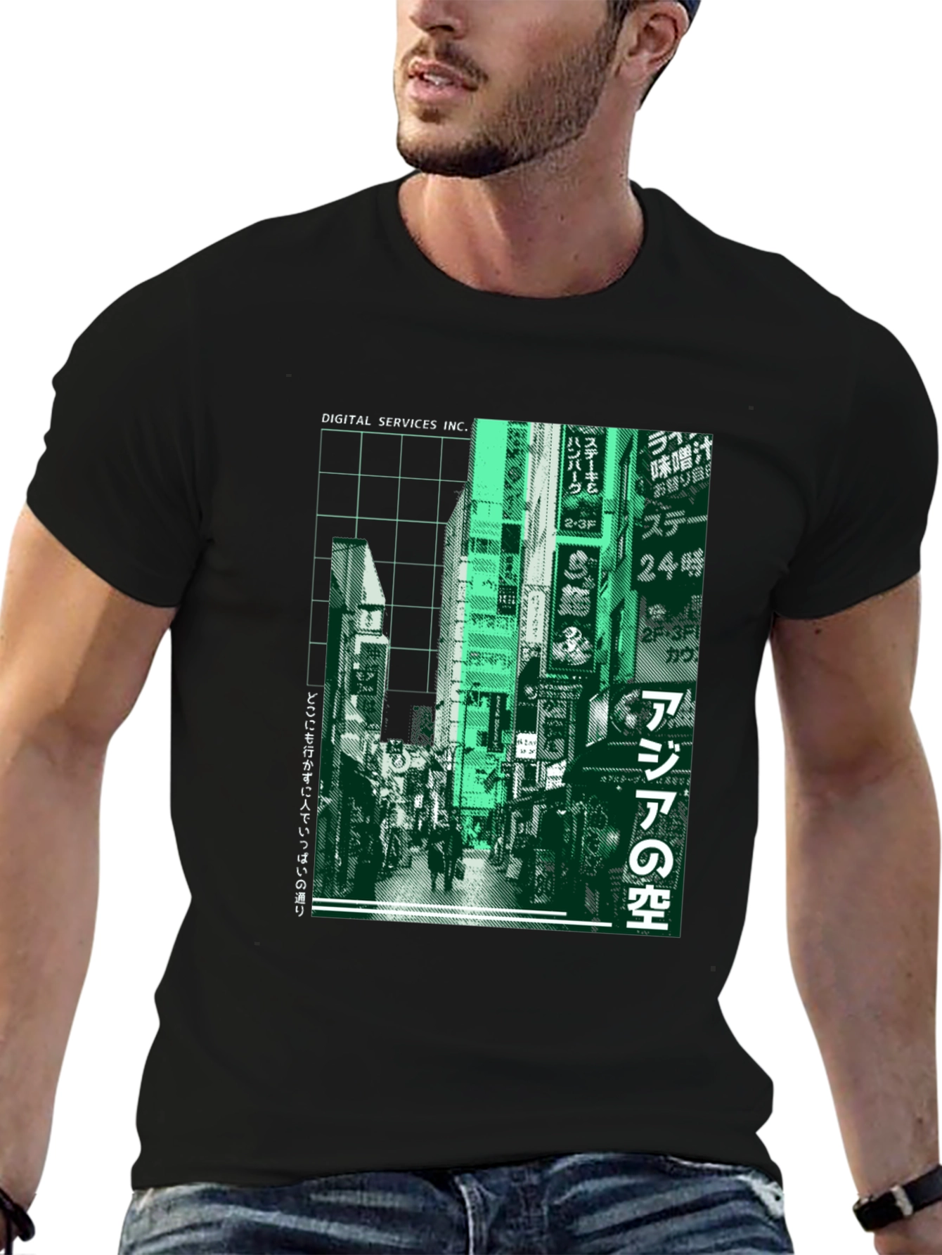 Urban Streetwear T-Shirt - Tokyo Neon