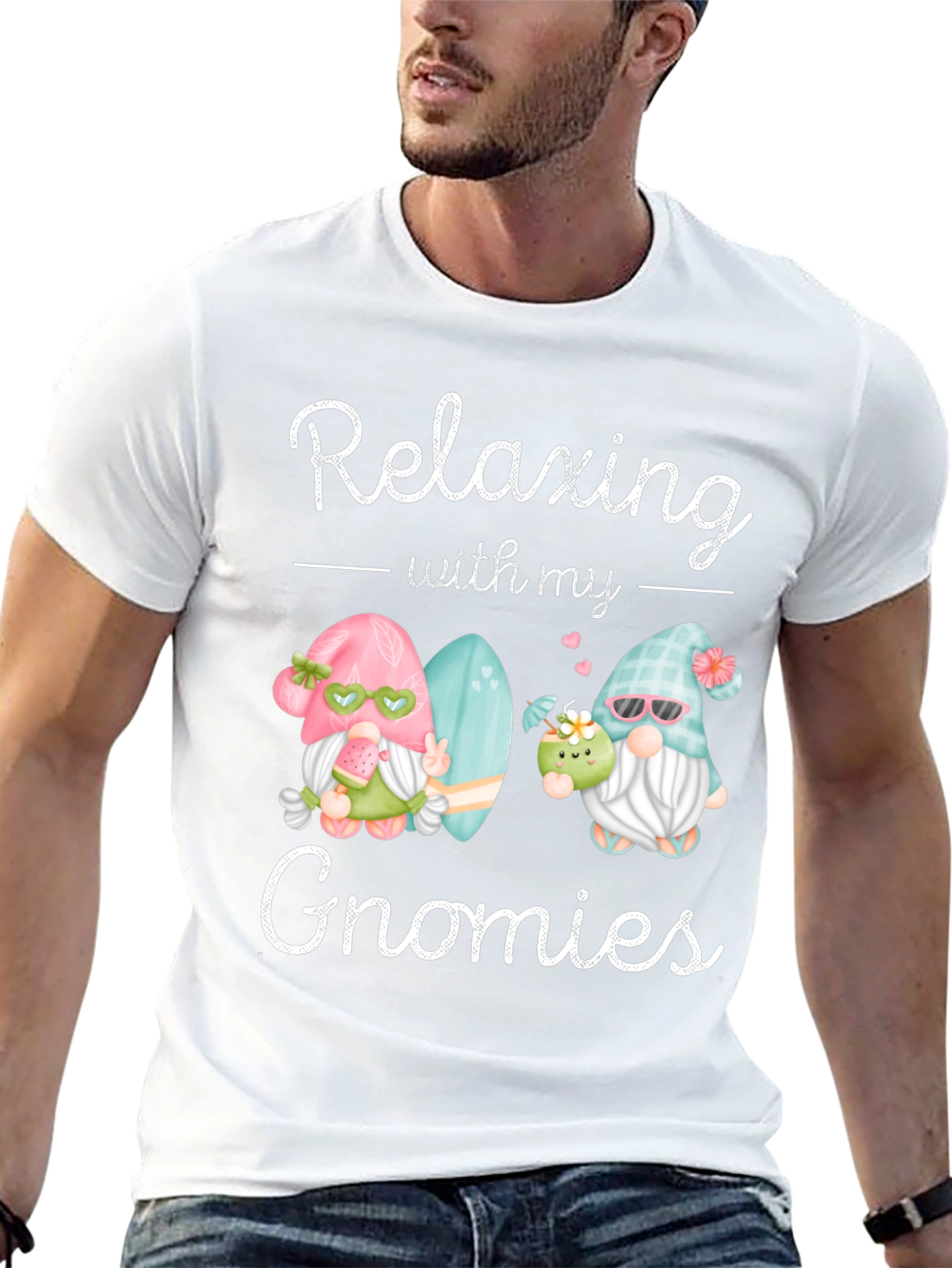 Relaxing With My Gnomies Graphic Tee