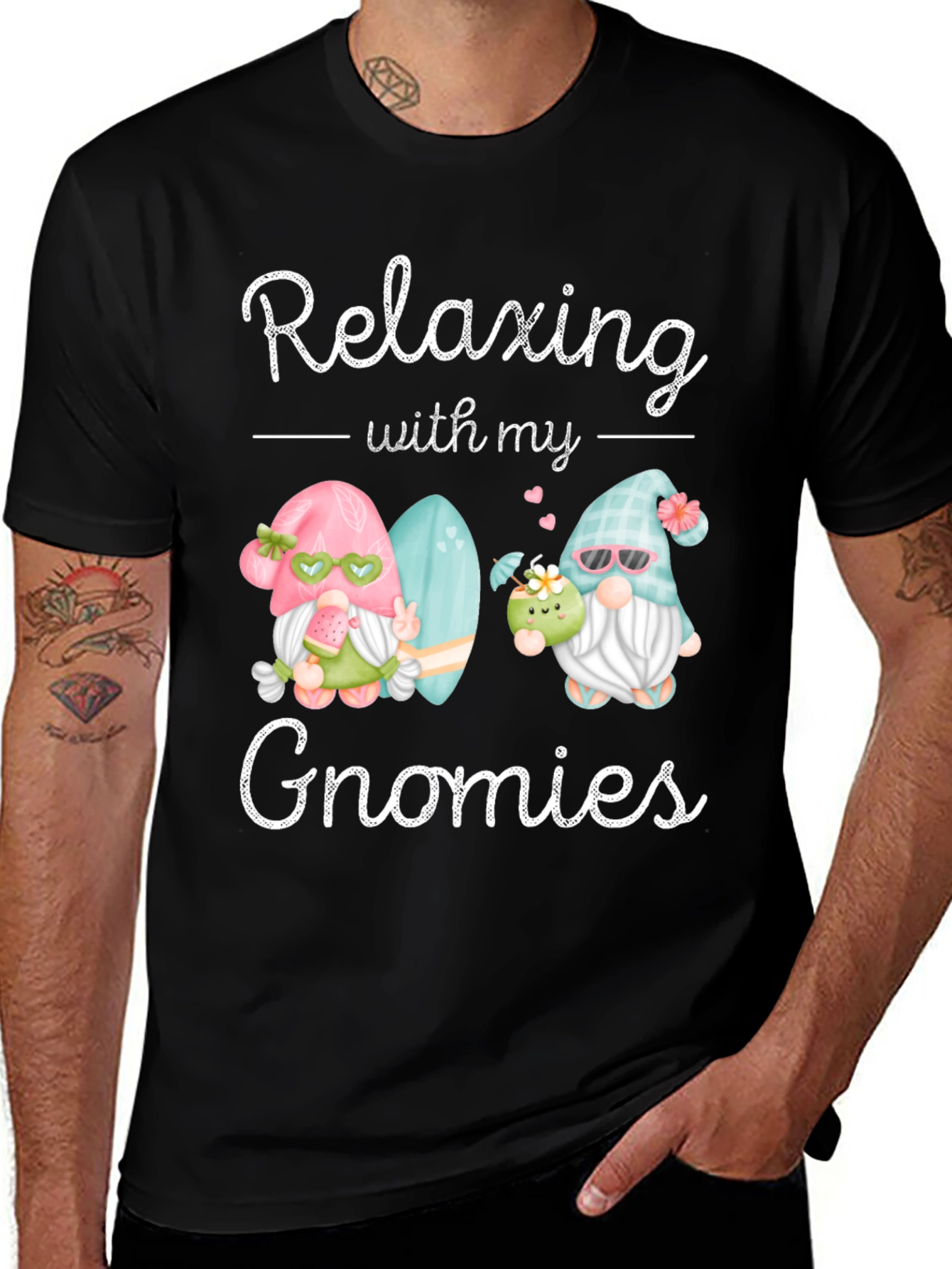 Relaxing With My Gnomies Graphic Tee