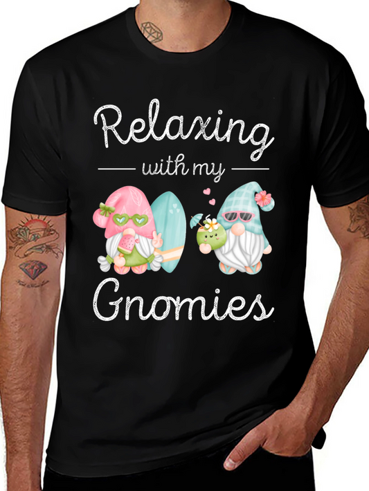 Relaxing With My Gnomies Graphic Tee