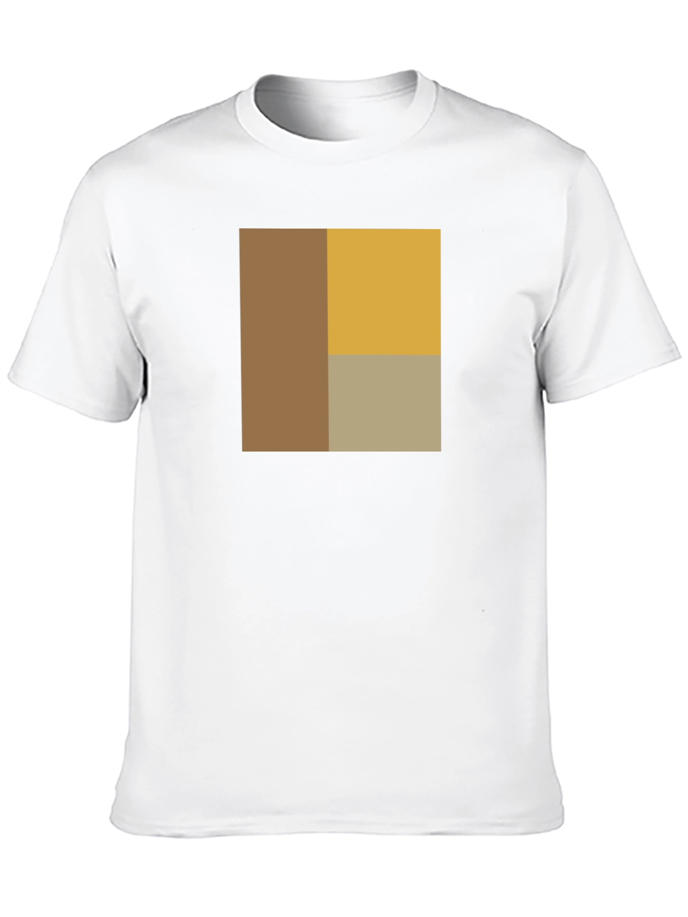 Modern Block Design Black T-Shirt