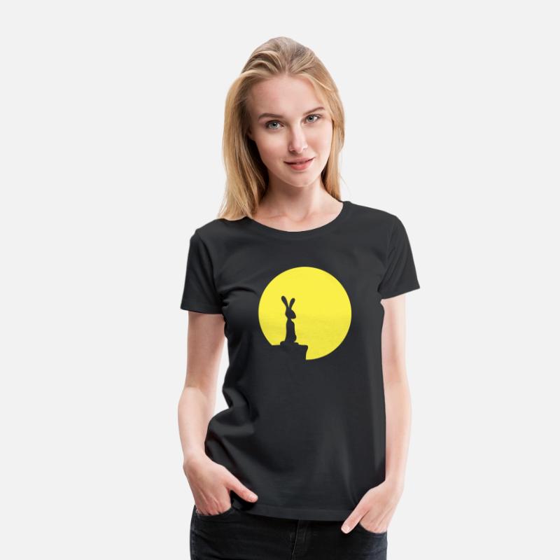 Rabbit Moon Cliff Mountain Night Round Sun Looks