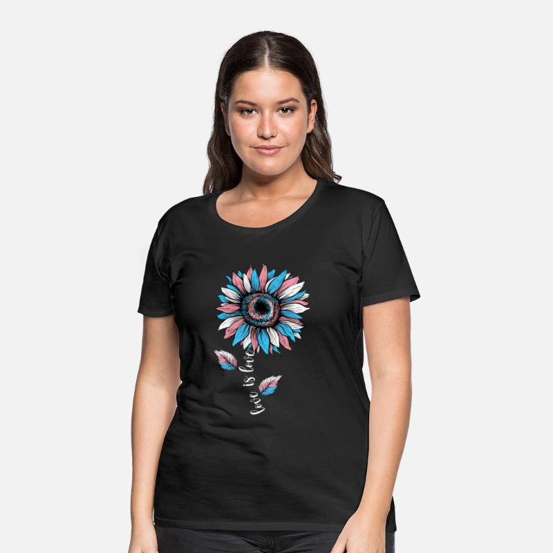 Rainbow Sunflower Love Is Love LGBT Pride