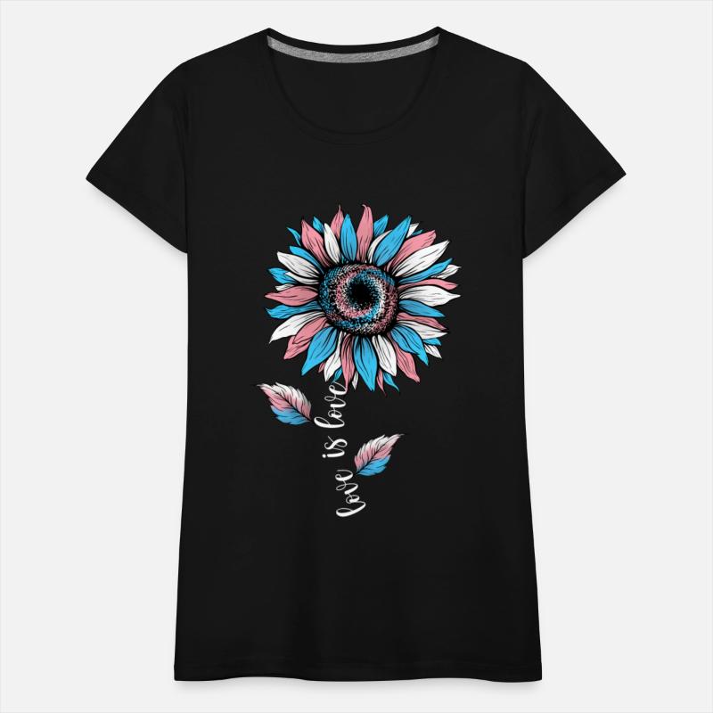 Rainbow Sunflower Love Is Love LGBT Pride