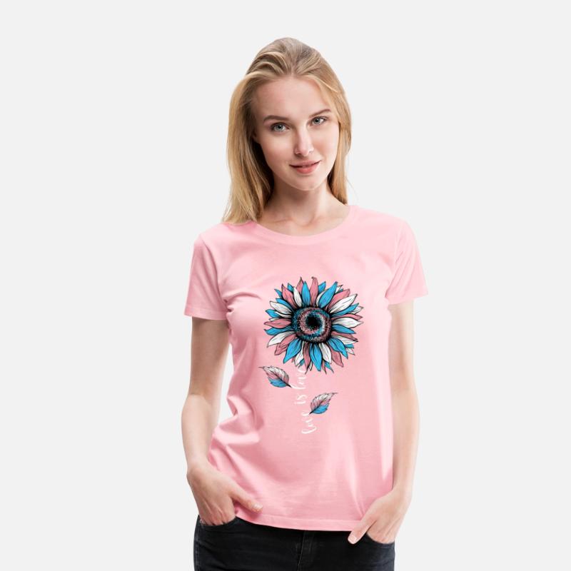 Rainbow Sunflower Love Is Love LGBT Pride