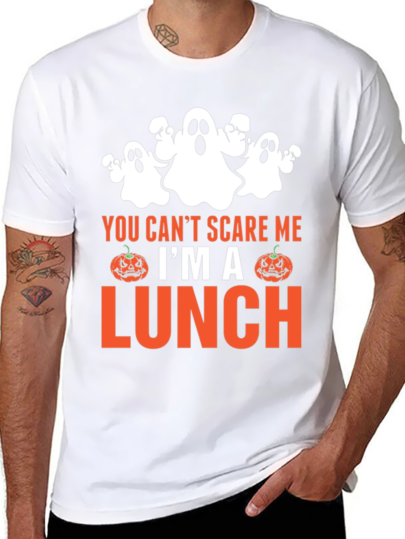 You Cant Scare Me Im a Lunch Halloween T-Shirt