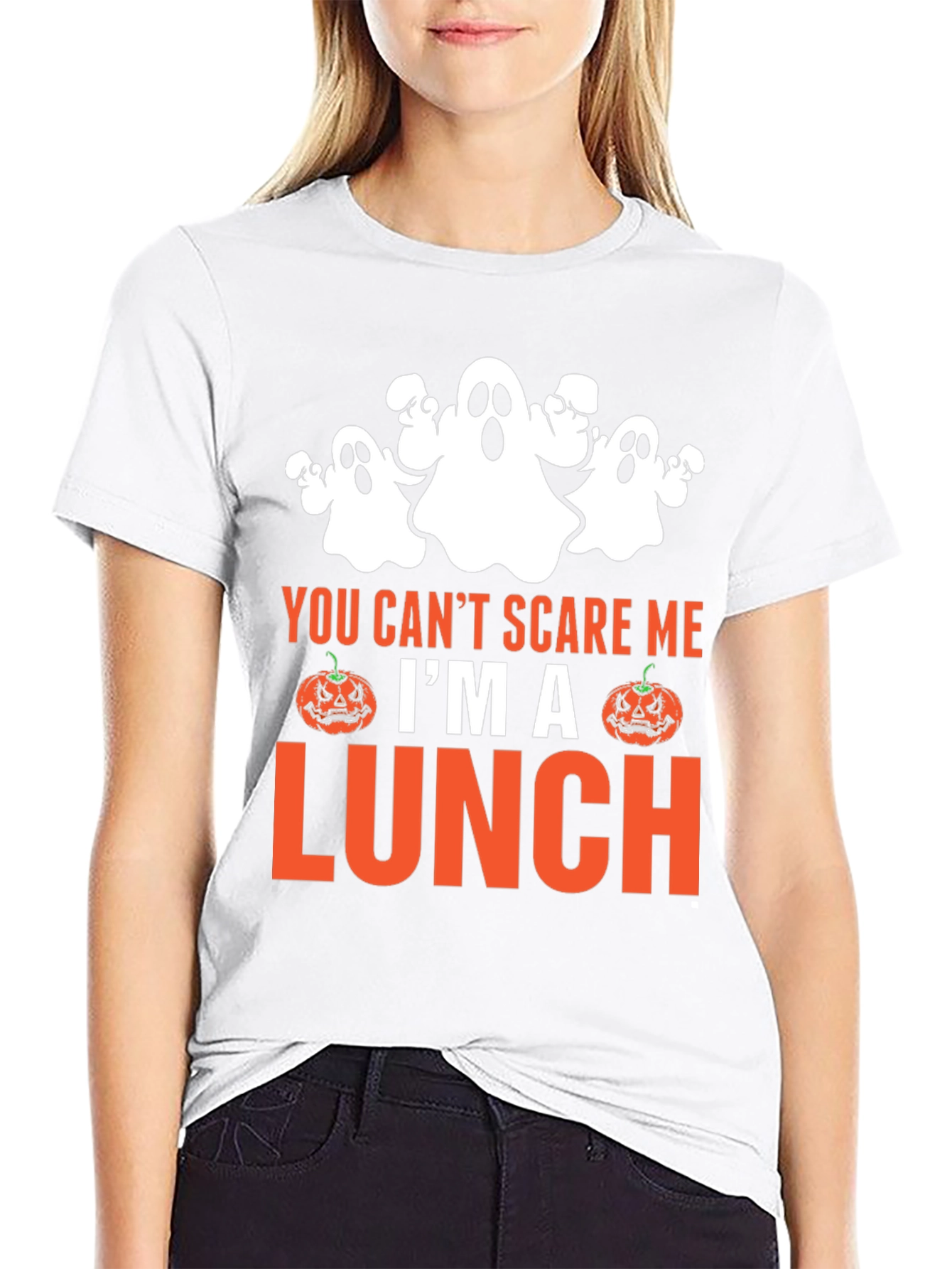 You Cant Scare Me Im a Lunch Halloween T-Shirt