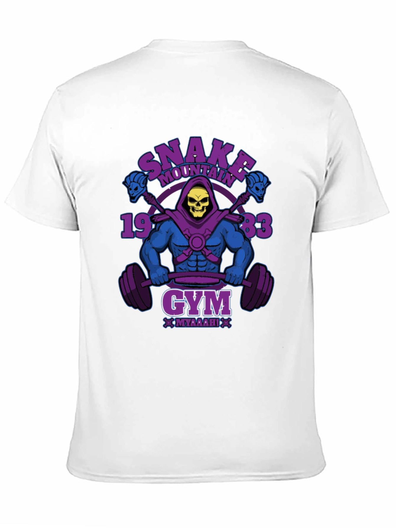 Skeletor Snake Mountain Gym Black T-Shirt