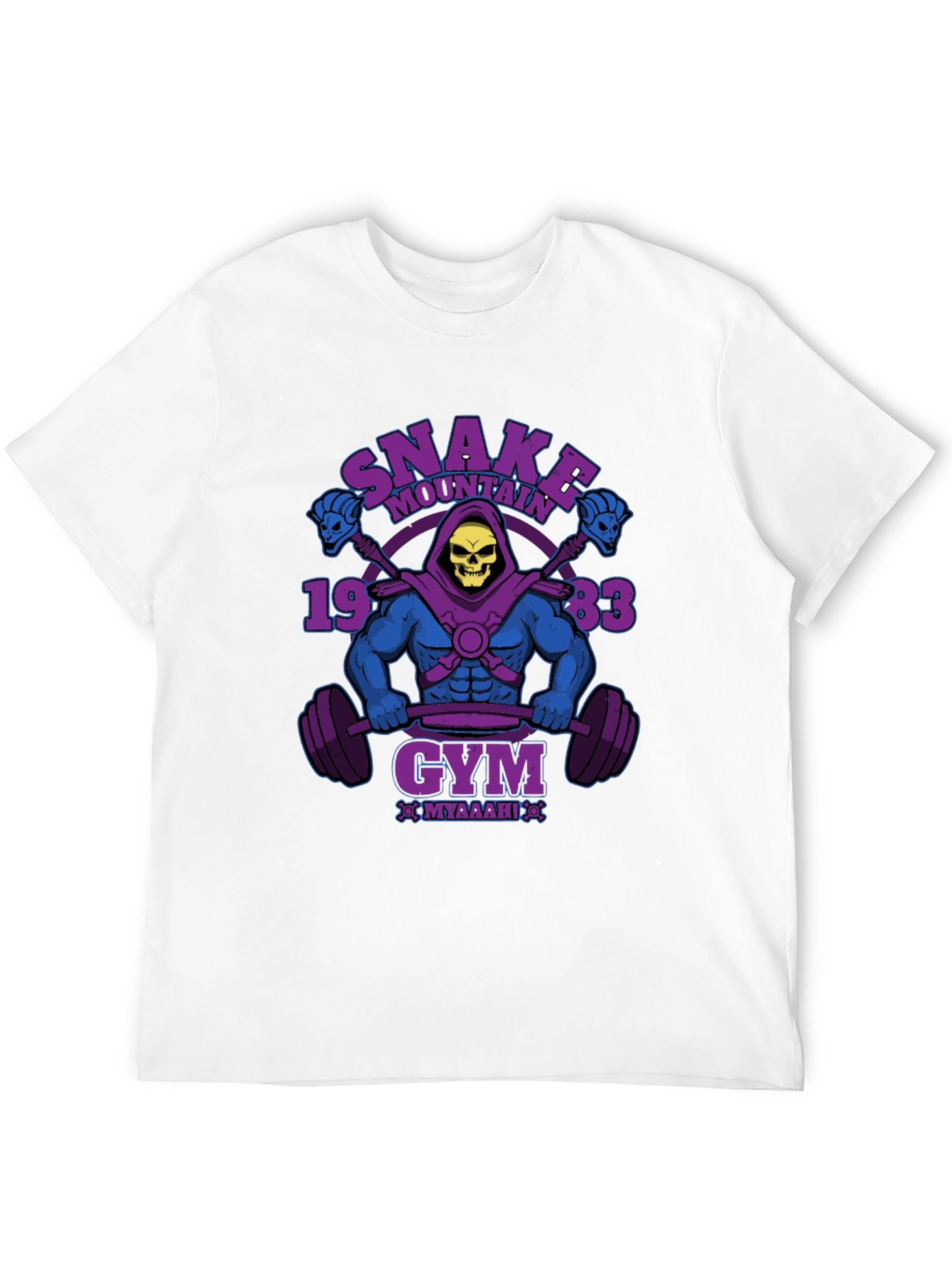 Skeletor Snake Mountain Gym Black T-Shirt