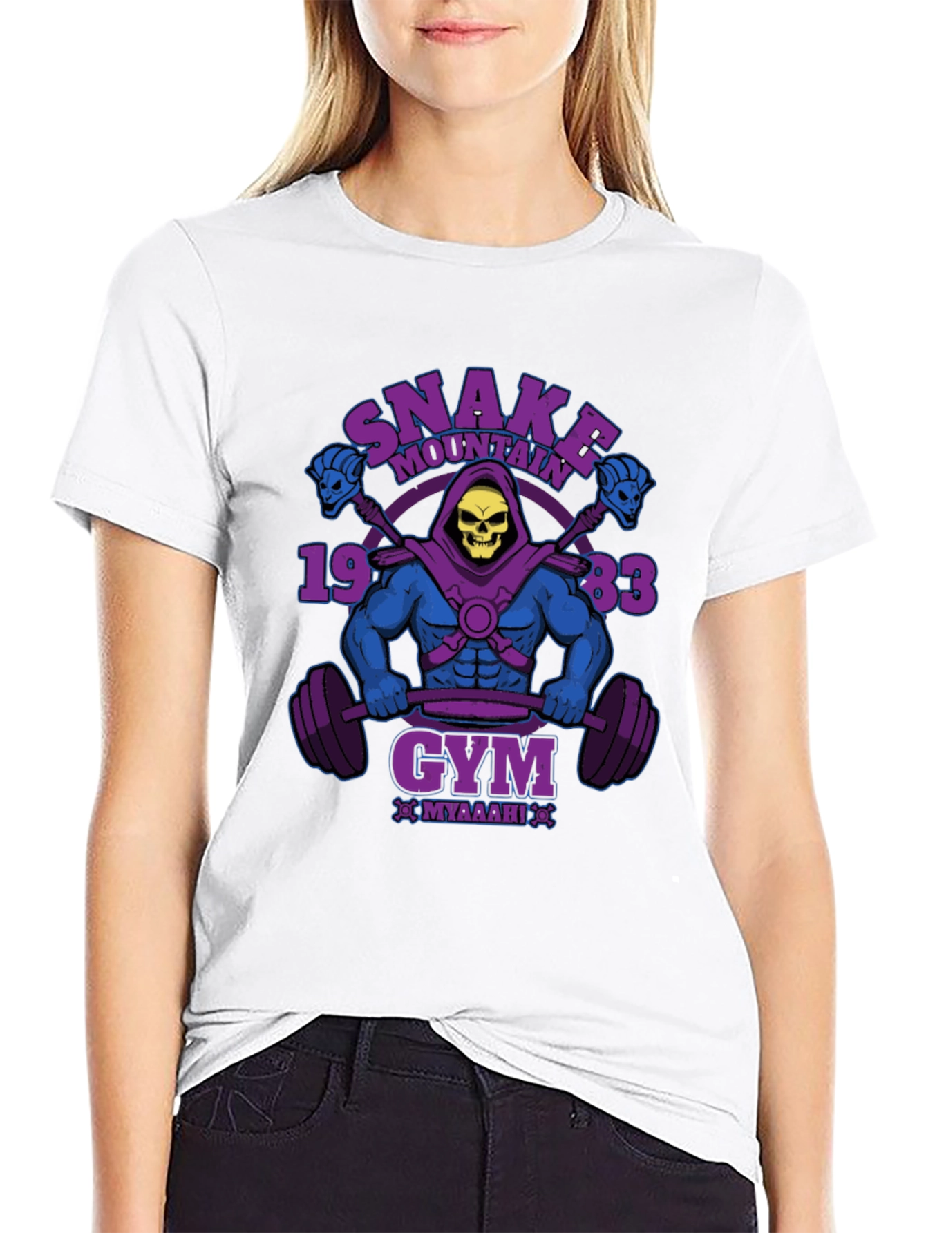 Skeletor Snake Mountain Gym Black T-Shirt