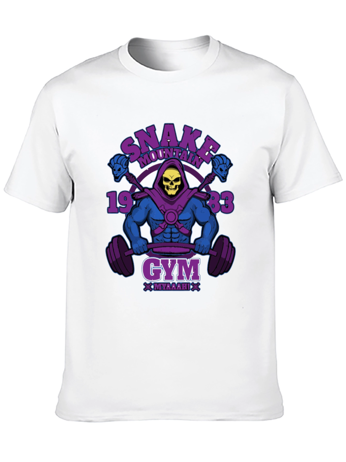 Skeletor Snake Mountain Gym Black T-Shirt