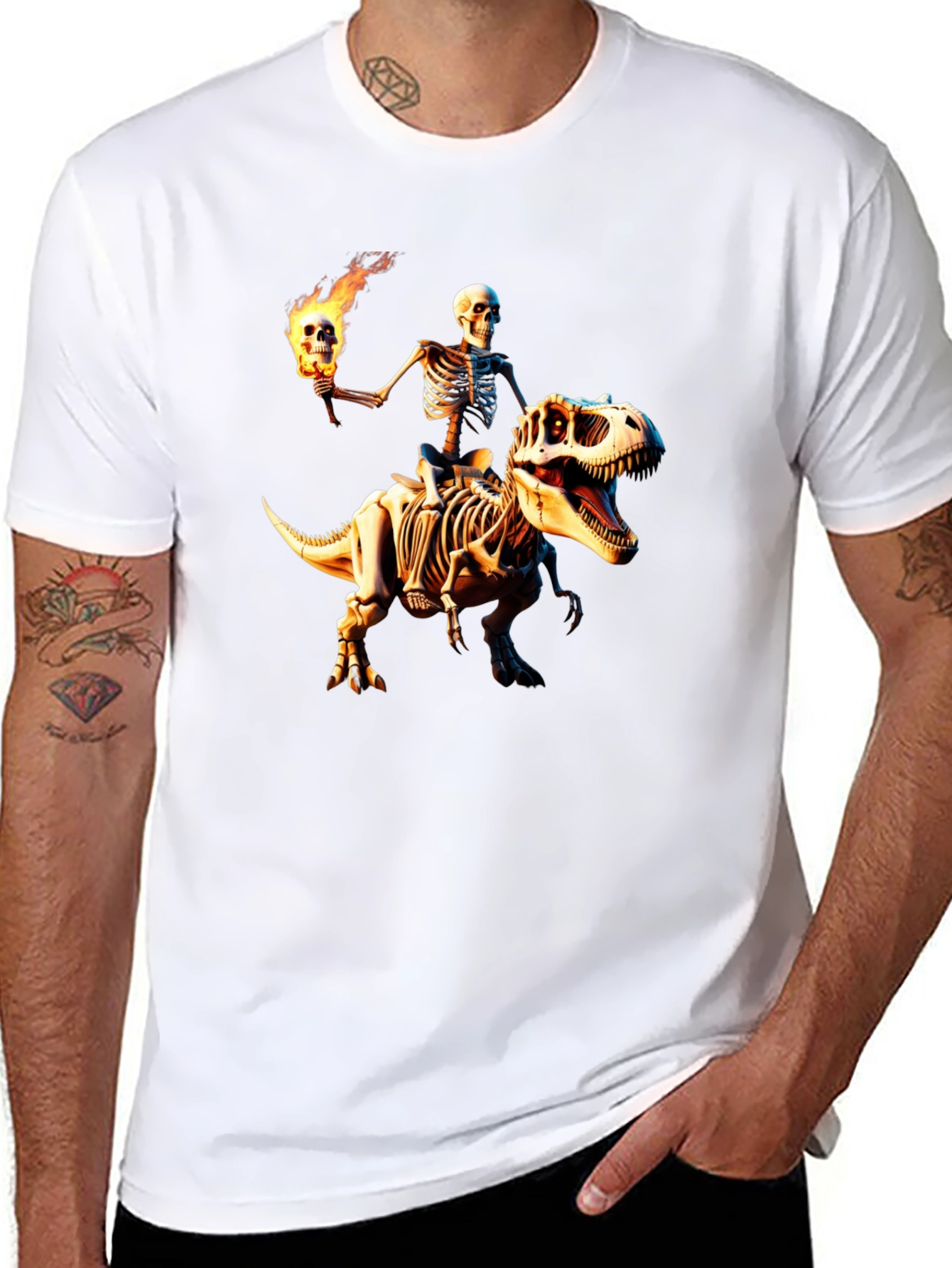 Skeleton Rider Graphic T-Shirt