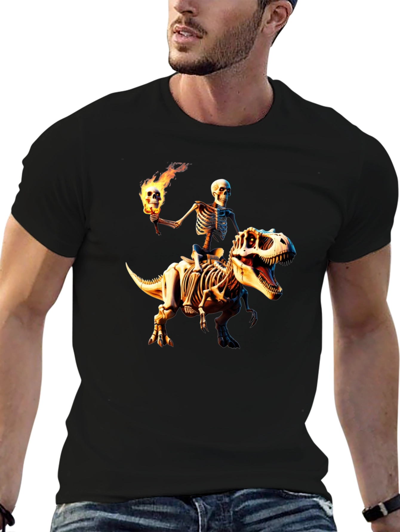 Skeleton Rider Graphic T-Shirt