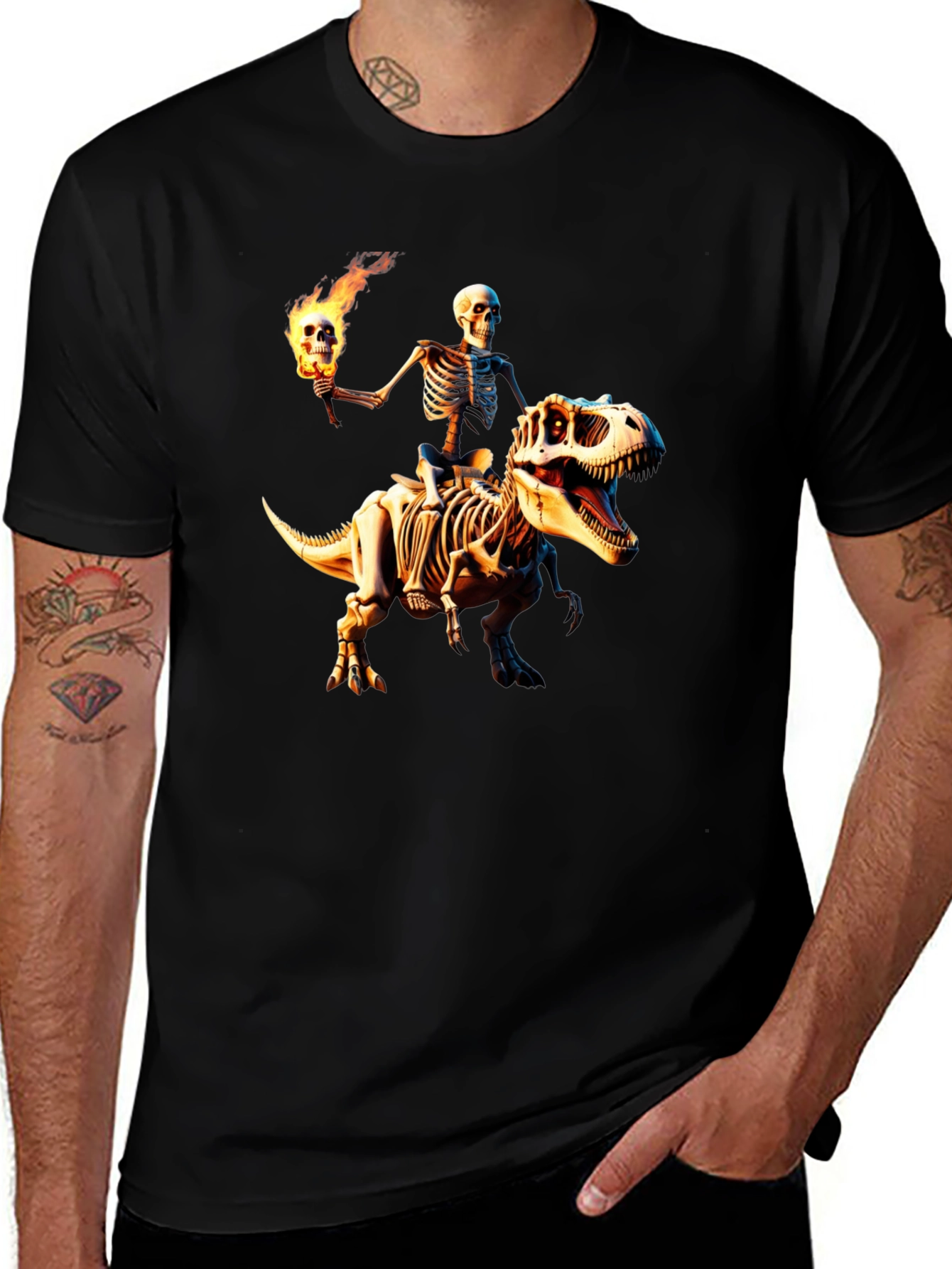 Skeleton Rider Graphic T-Shirt