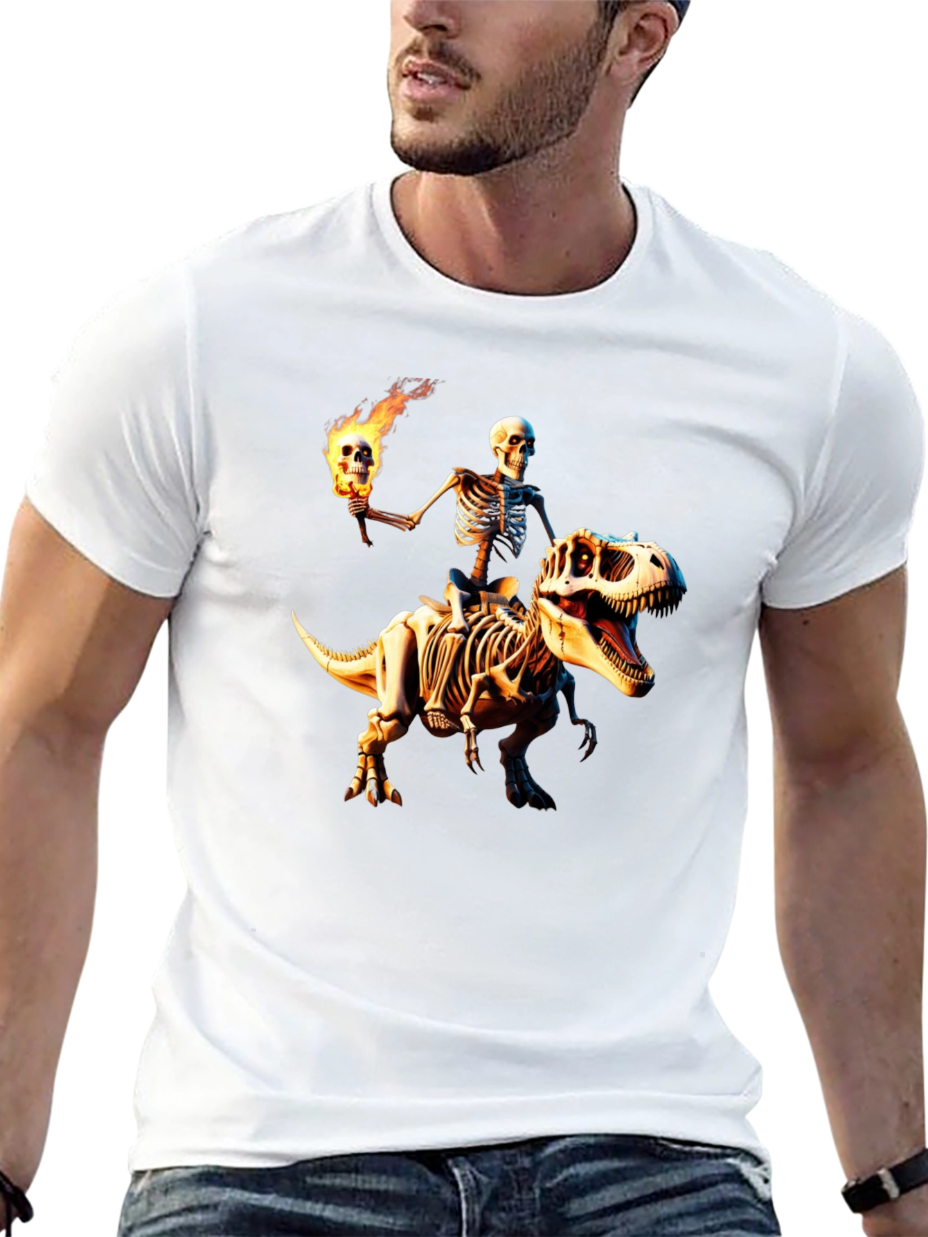 Skeleton Rider Graphic T-Shirt