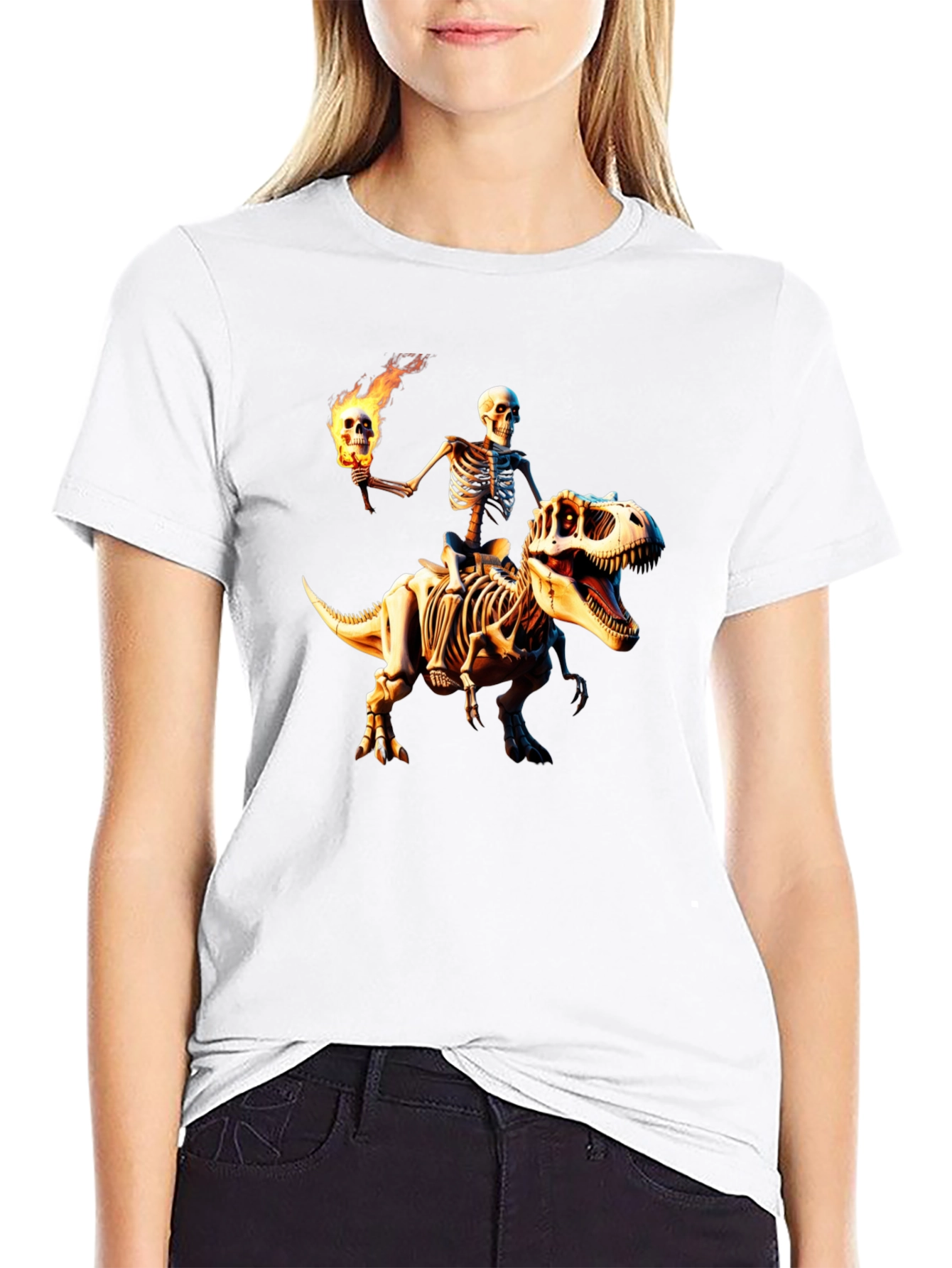 Skeleton Rider Graphic T-Shirt