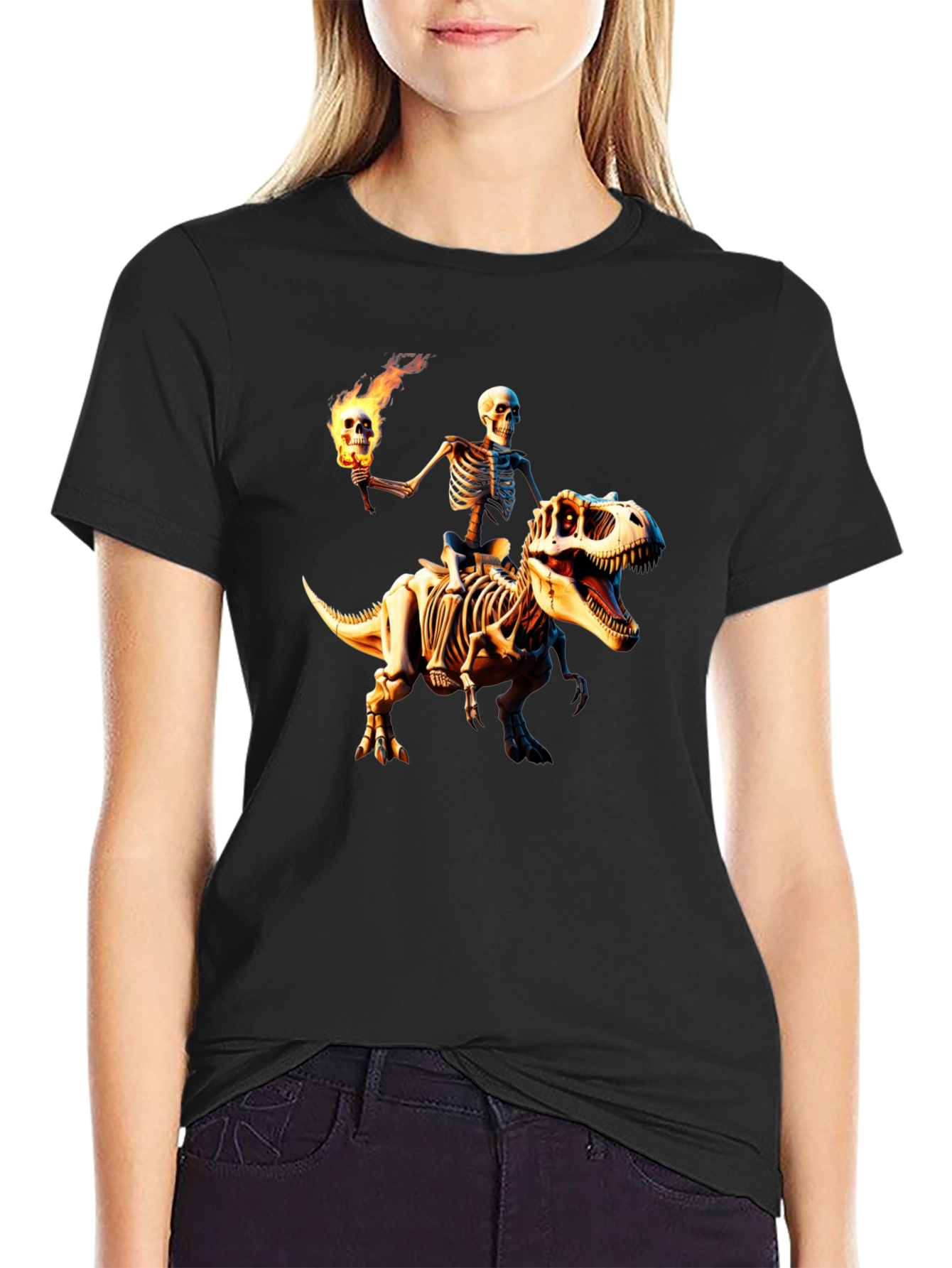 Skeleton Rider Graphic T-Shirt