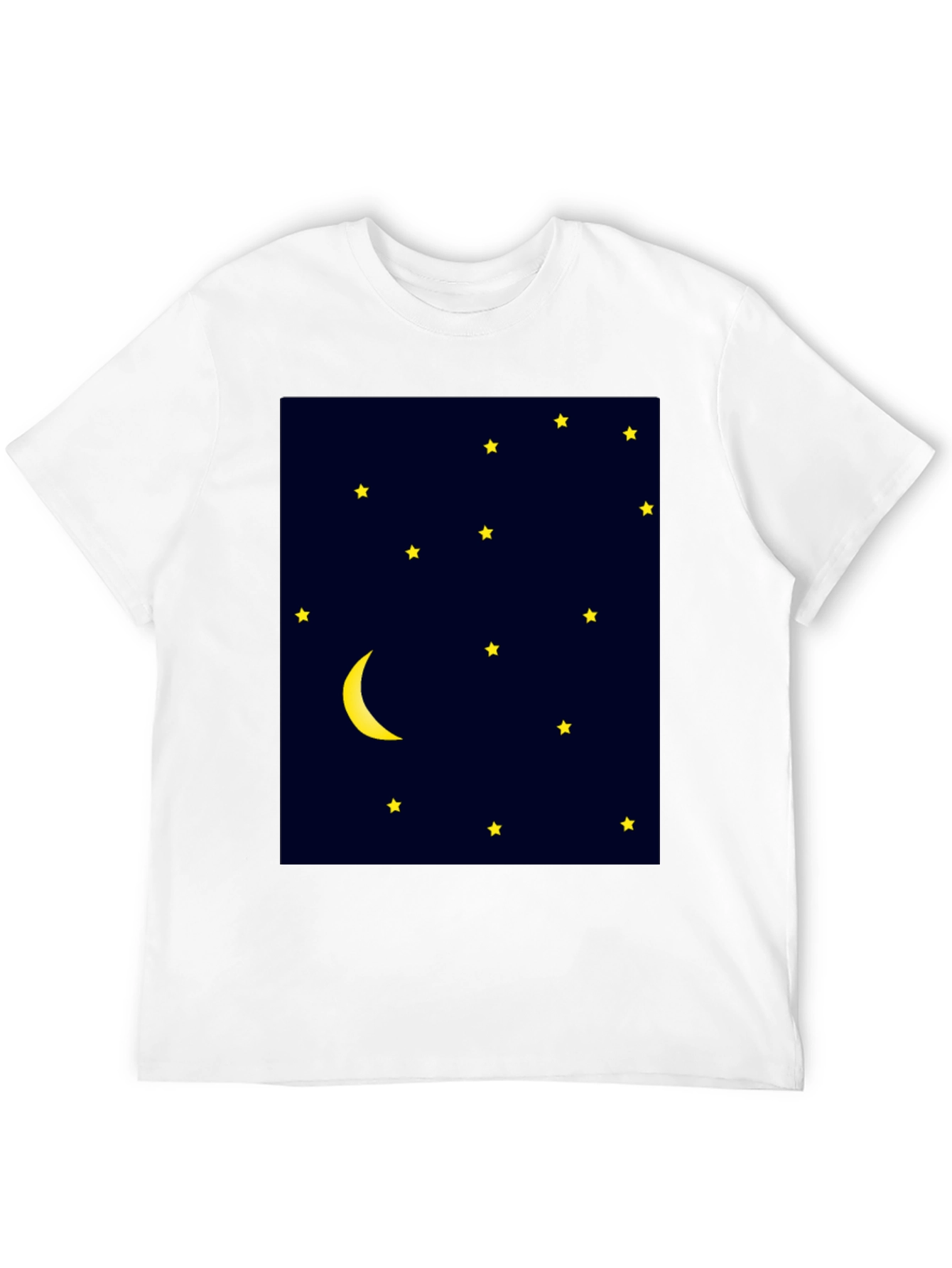 Night Sky Tee - Moon & Stars Graphic Print