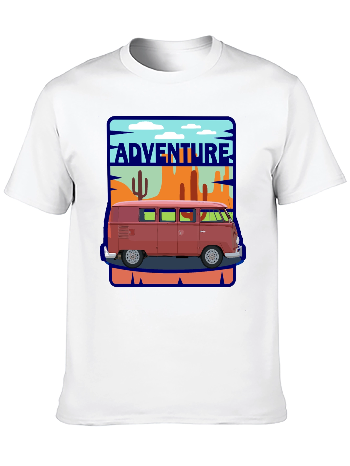 Adventure Van Graphic Tee - Retro Road Trip Style